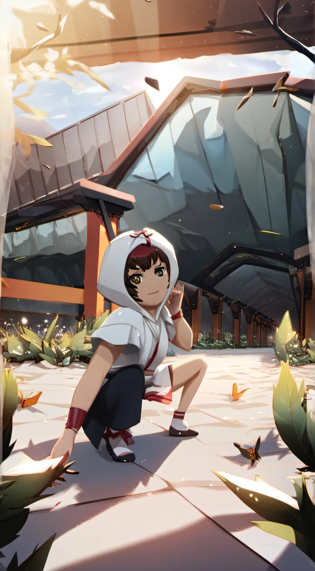 ai character: Katie  background