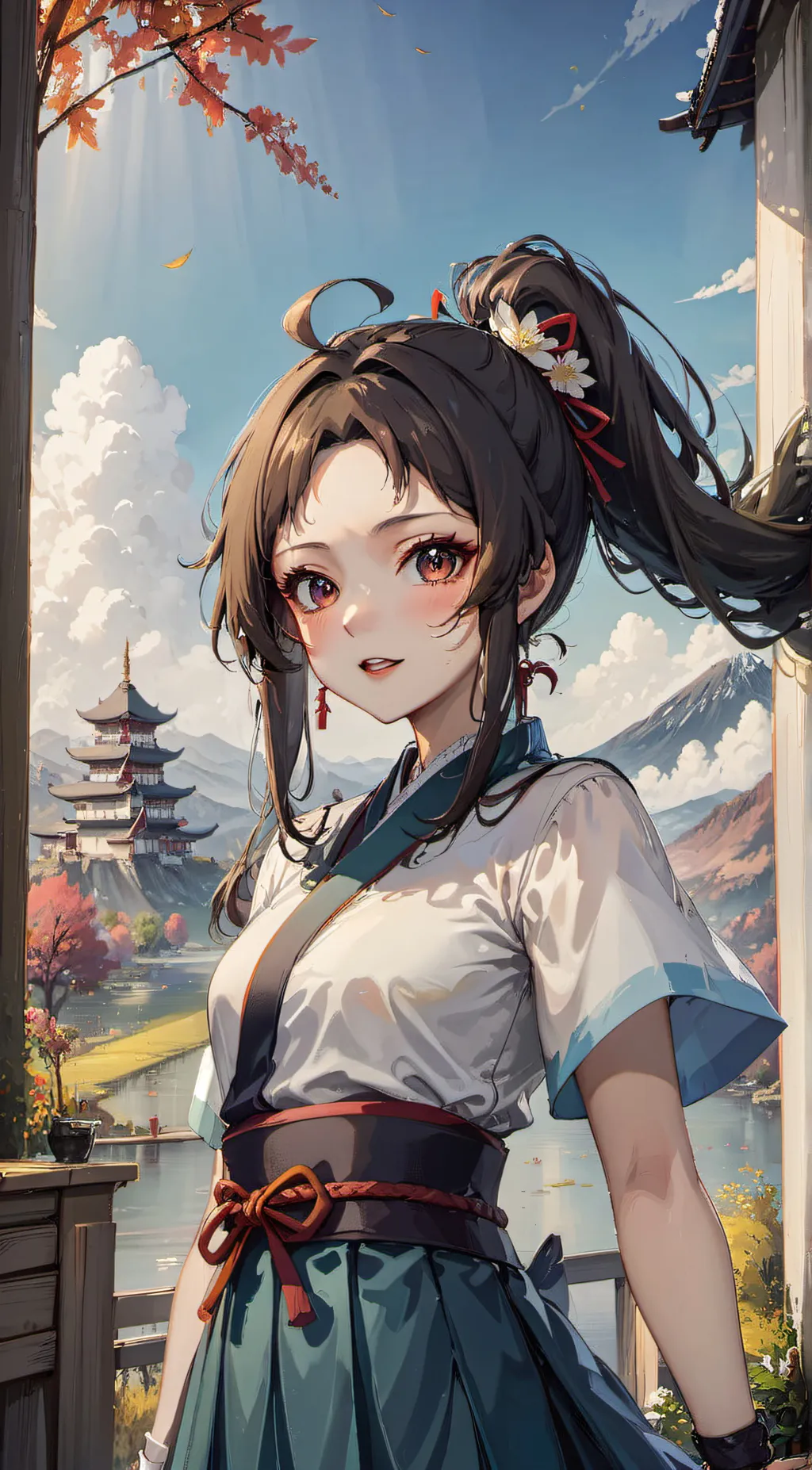 ai character: Nezuko background