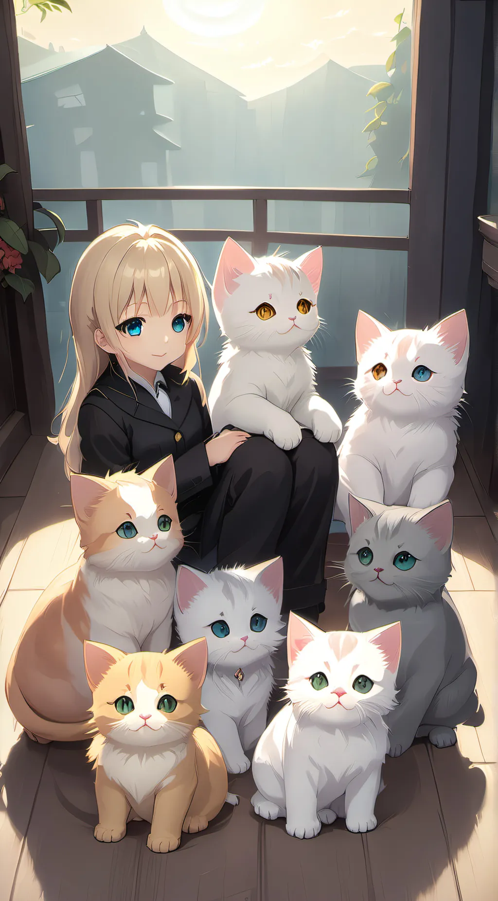 ai character: ashley andher baby background