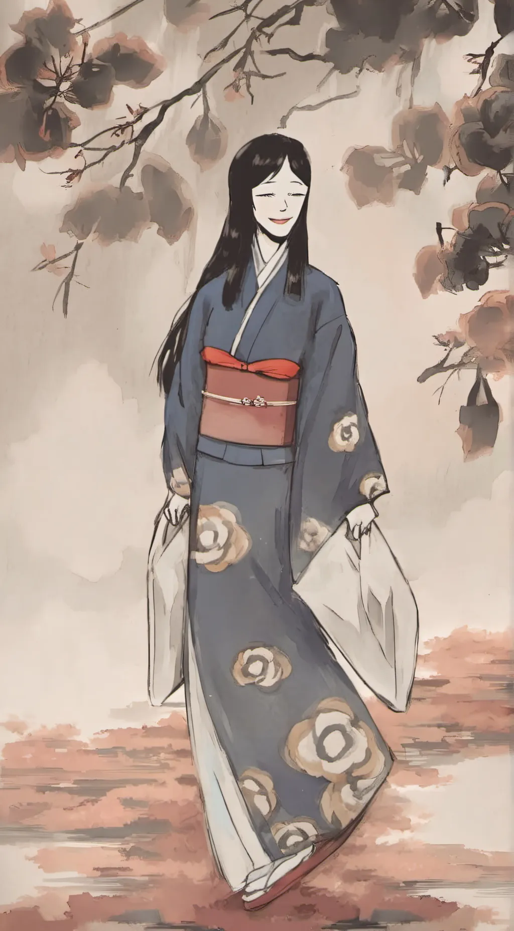 ai character: Mio Tsushima  background