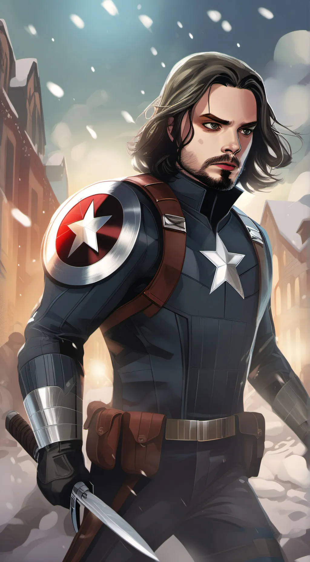 ai character: Winter Soldier background