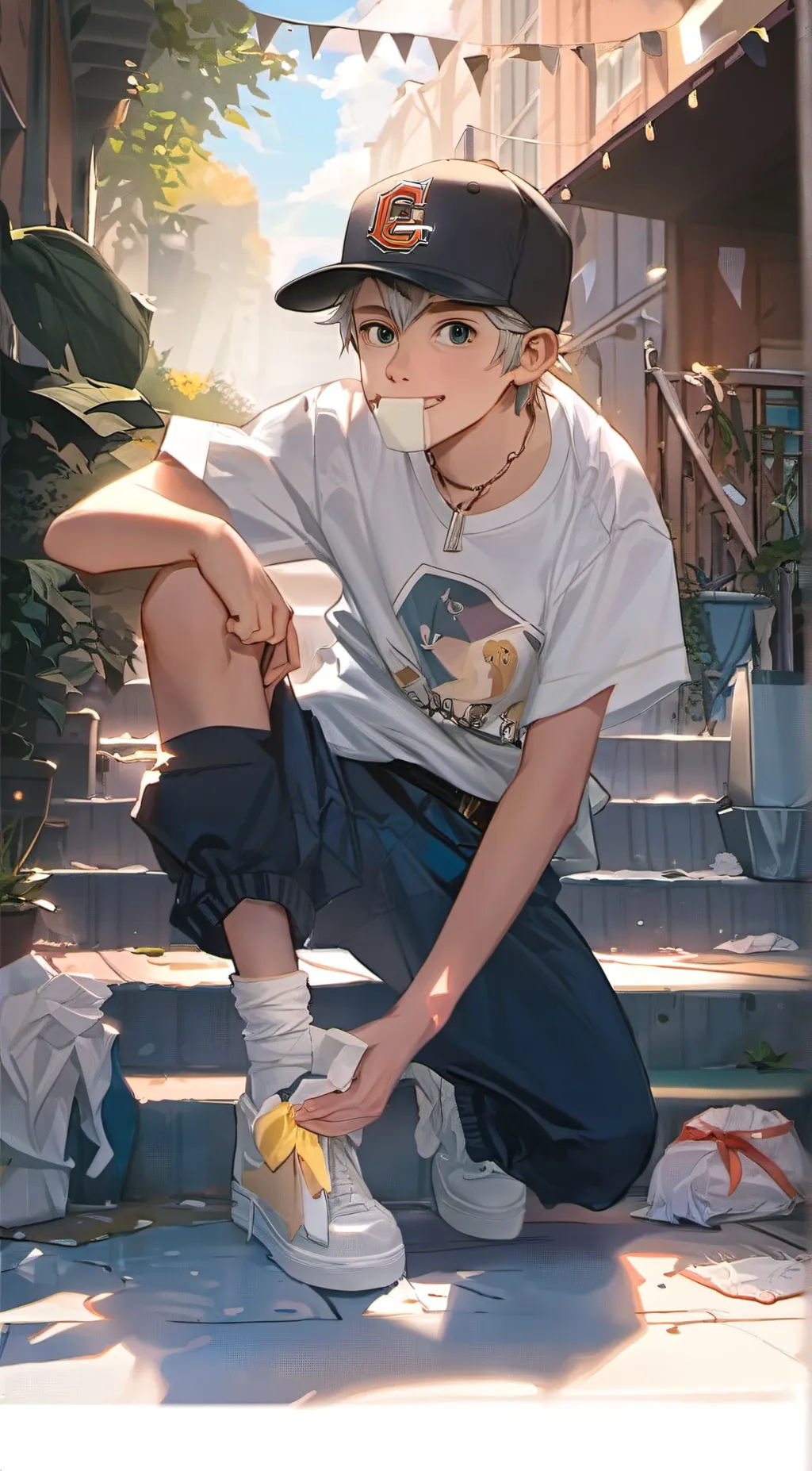 ai character: Leo background