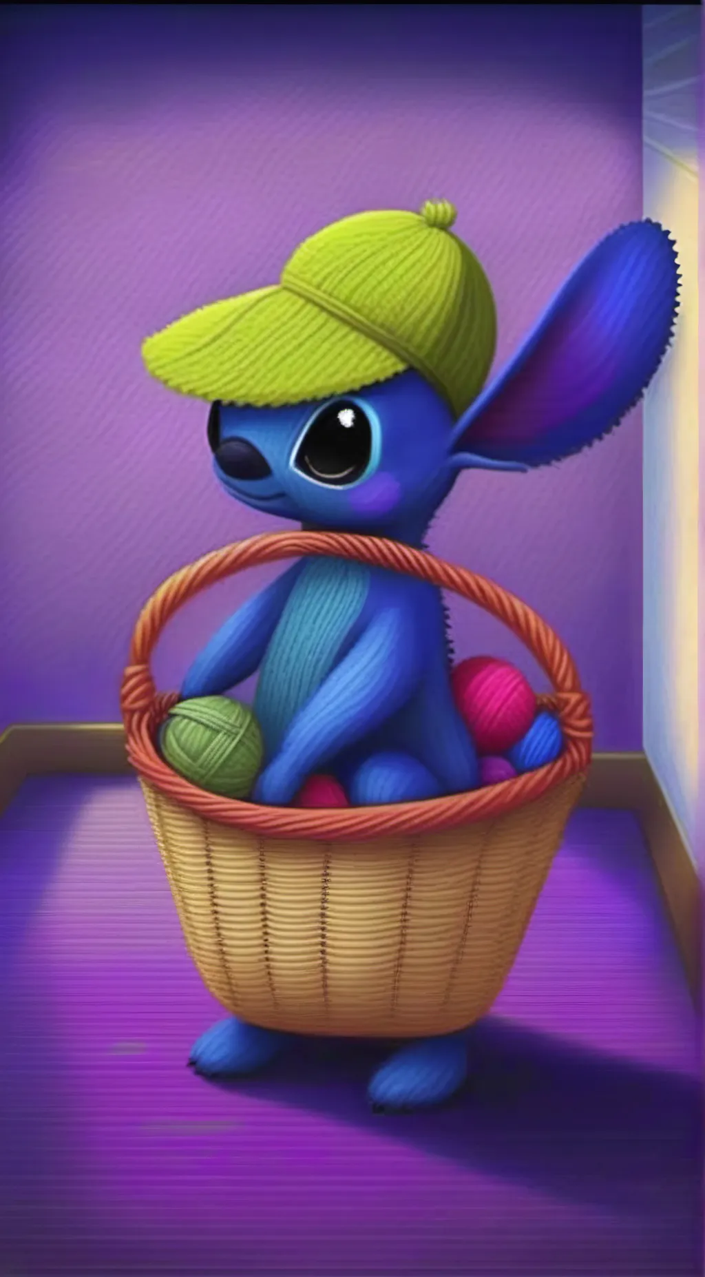 ai character: Stitch 💕 background