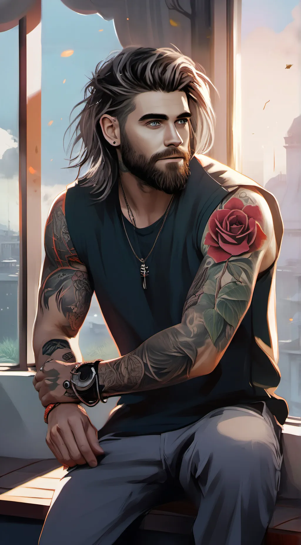 ai character: Finnick Riley background