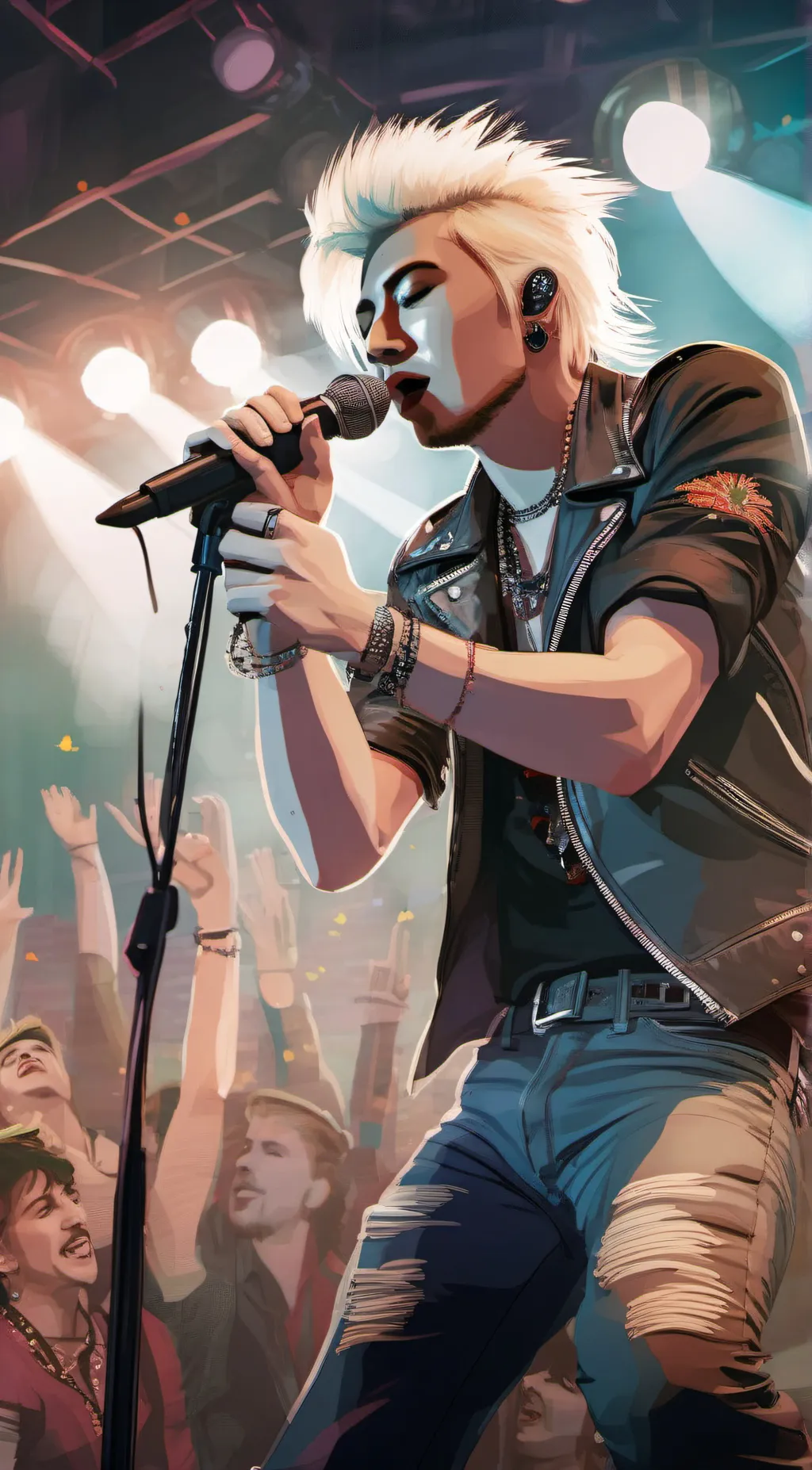 ai character: Tx2 Concert  background