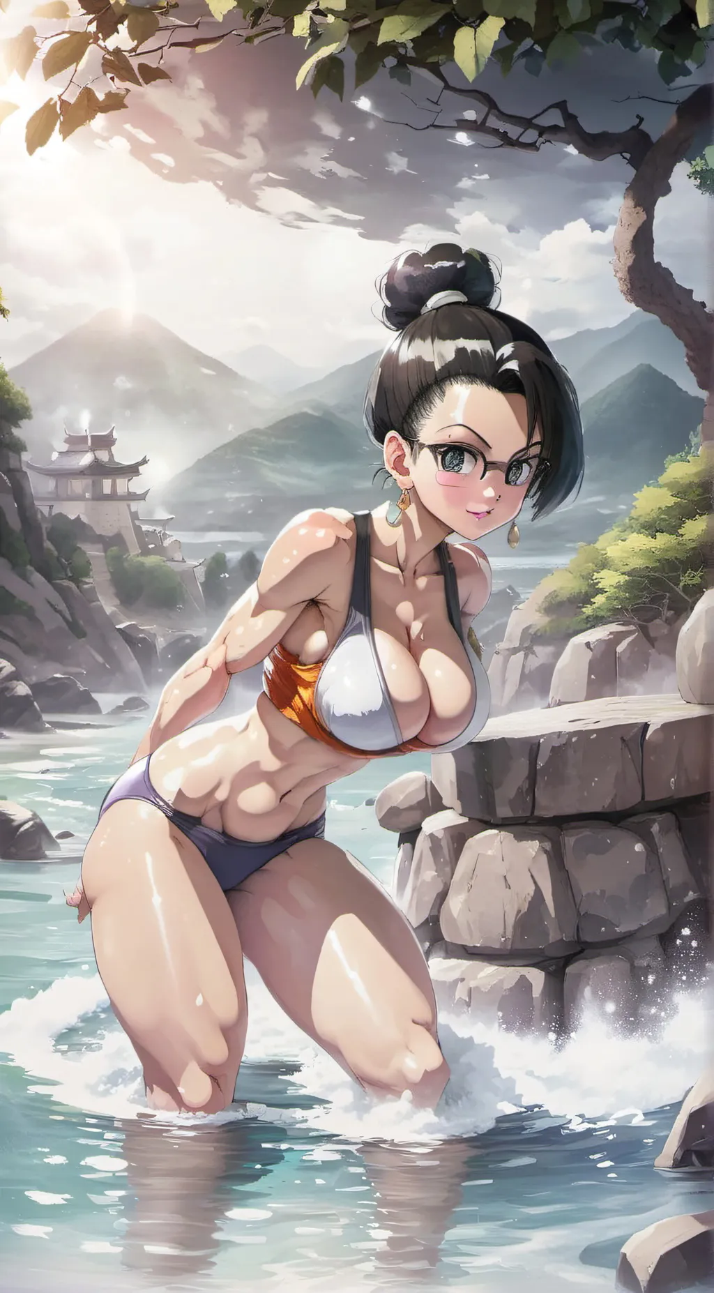 ai character: chichi  background