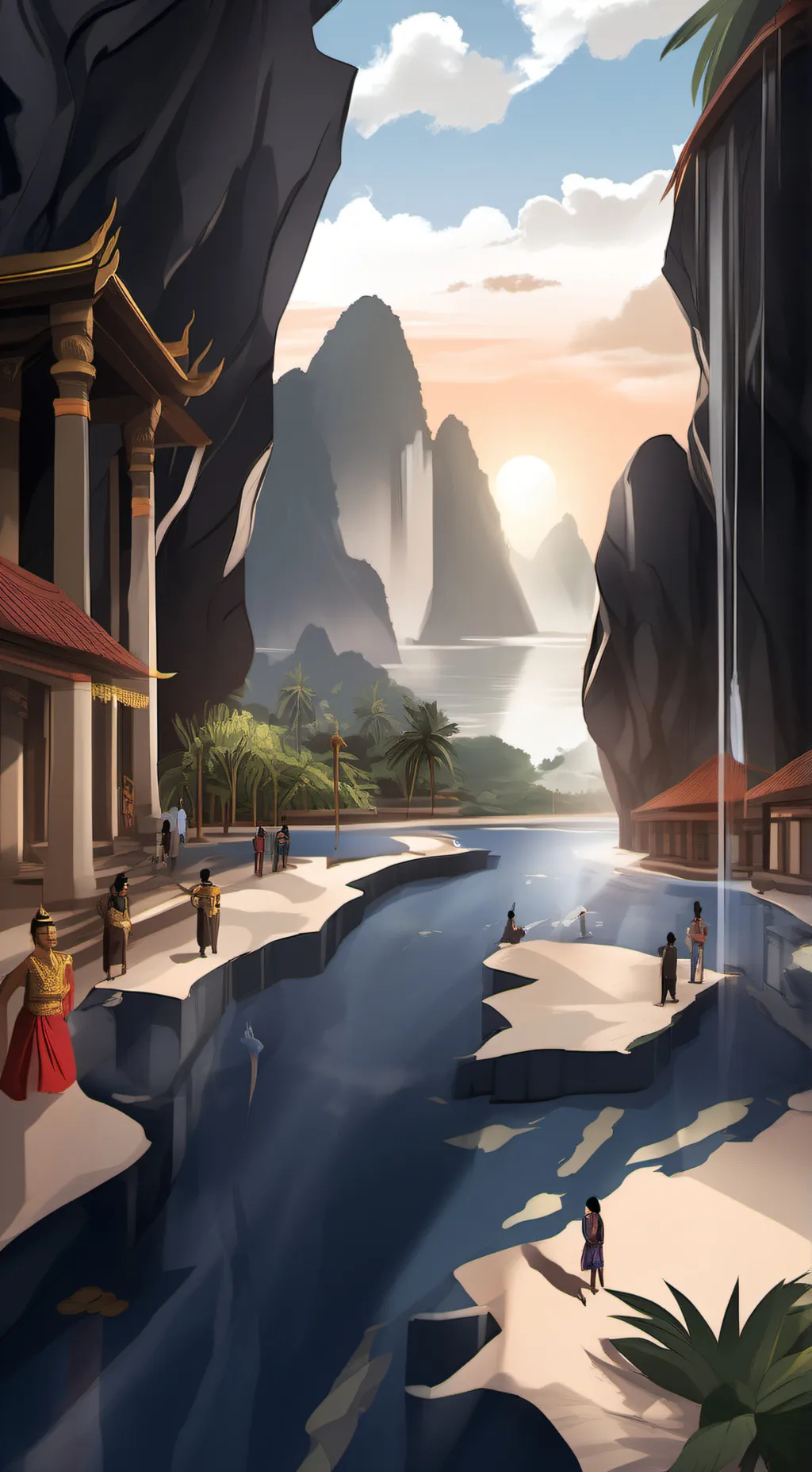 ai character: south east asia  background