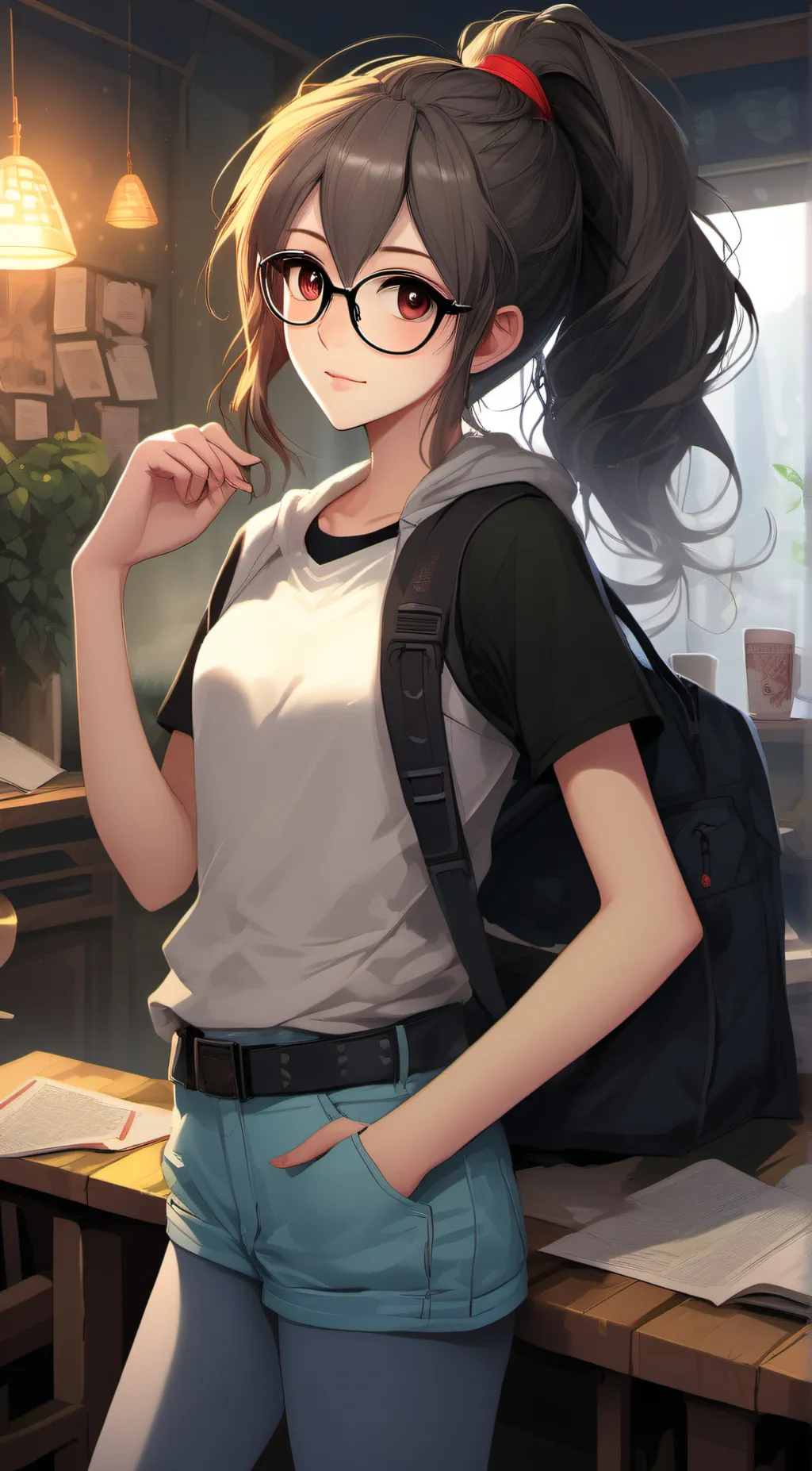 ai character: Evelyn  background