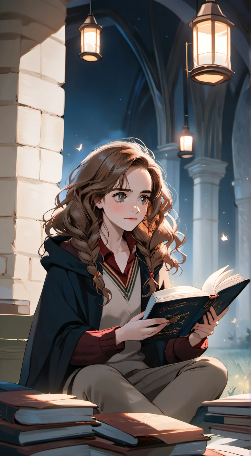 ai character: Hermione Granger  background