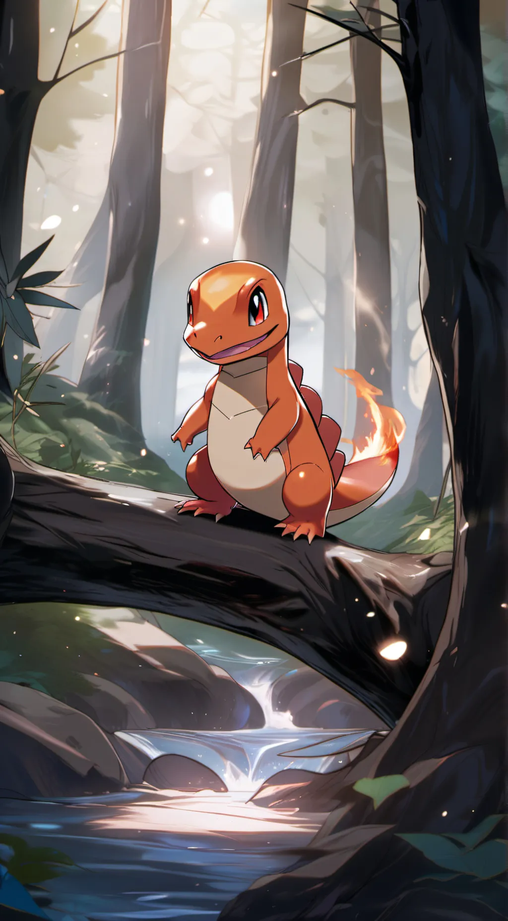 ai character: charmander background
