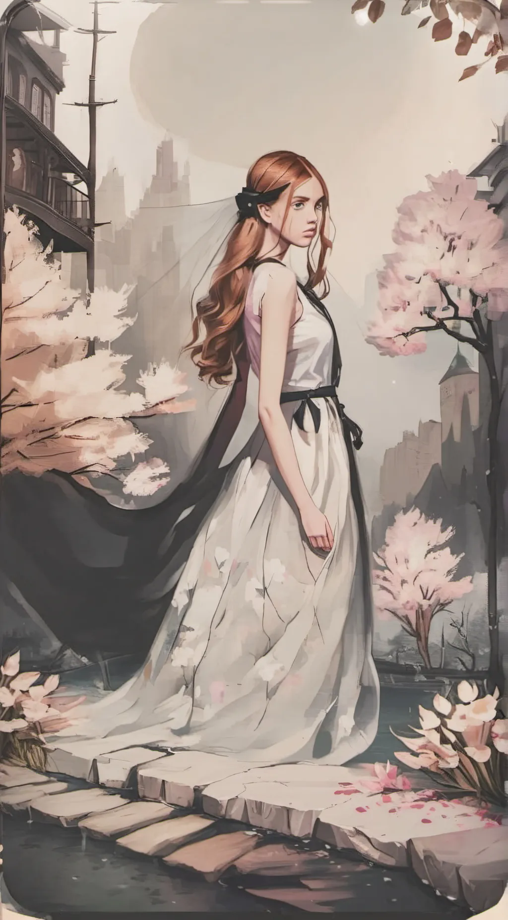 ai character: shy girl (ophelia) background