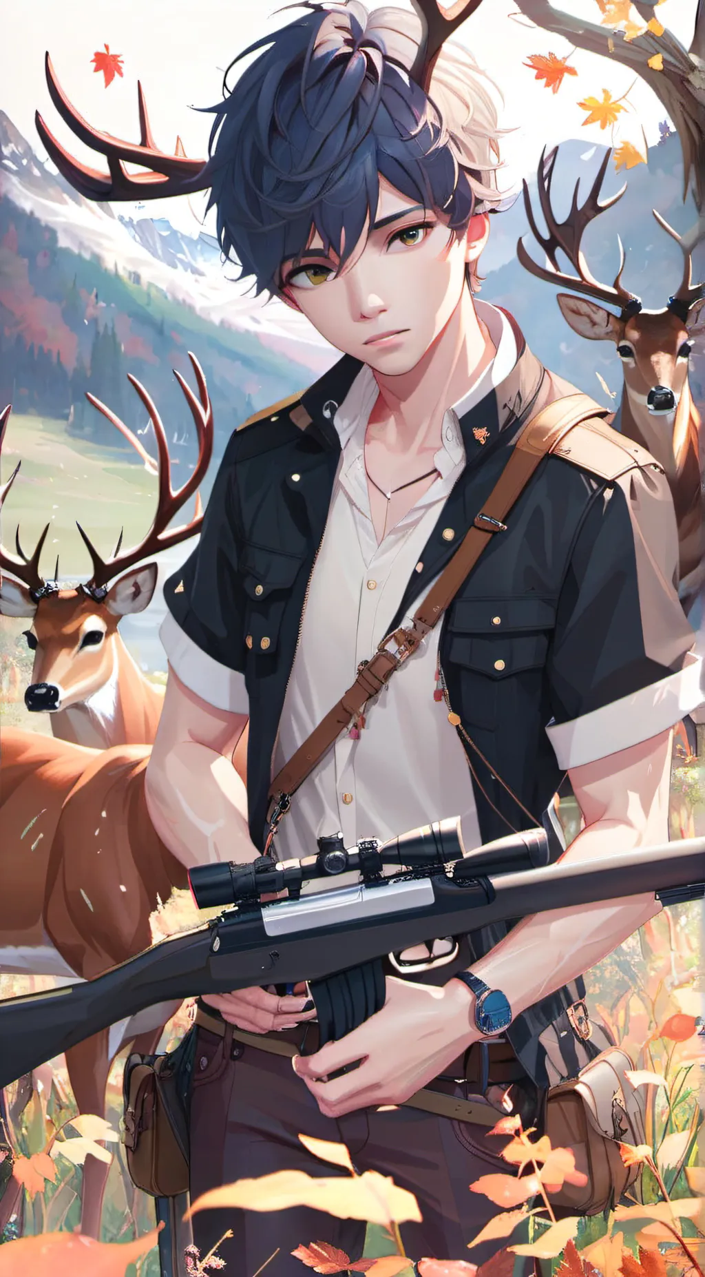 ai character: Hunter  background