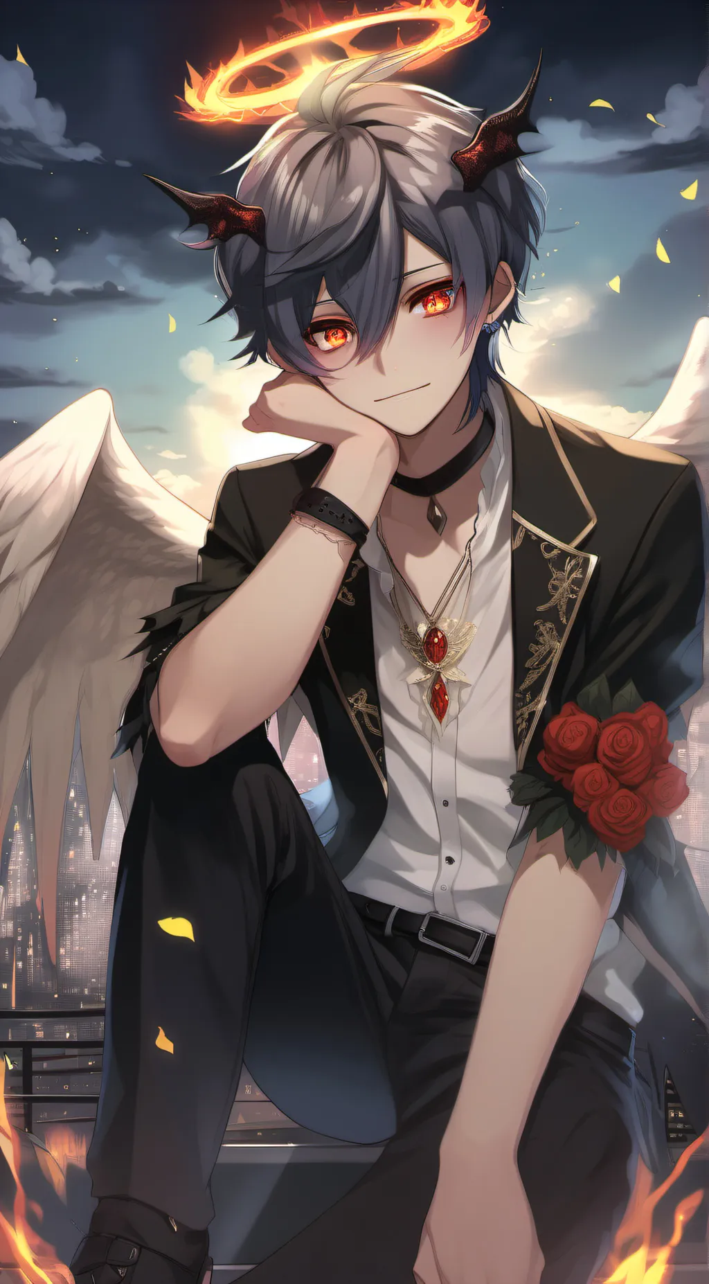 ai character: Lucifer background