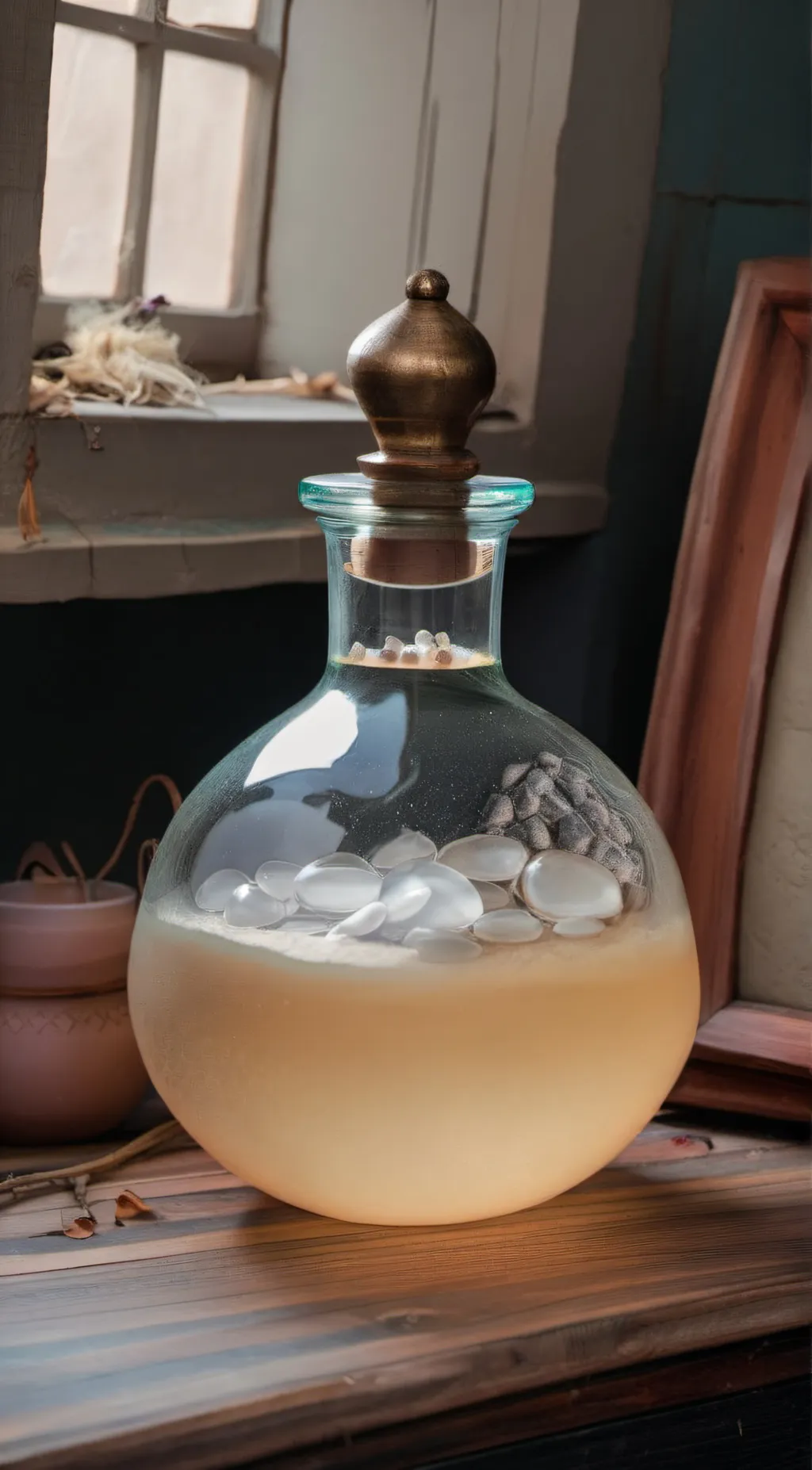 ai character: pregnant potion background