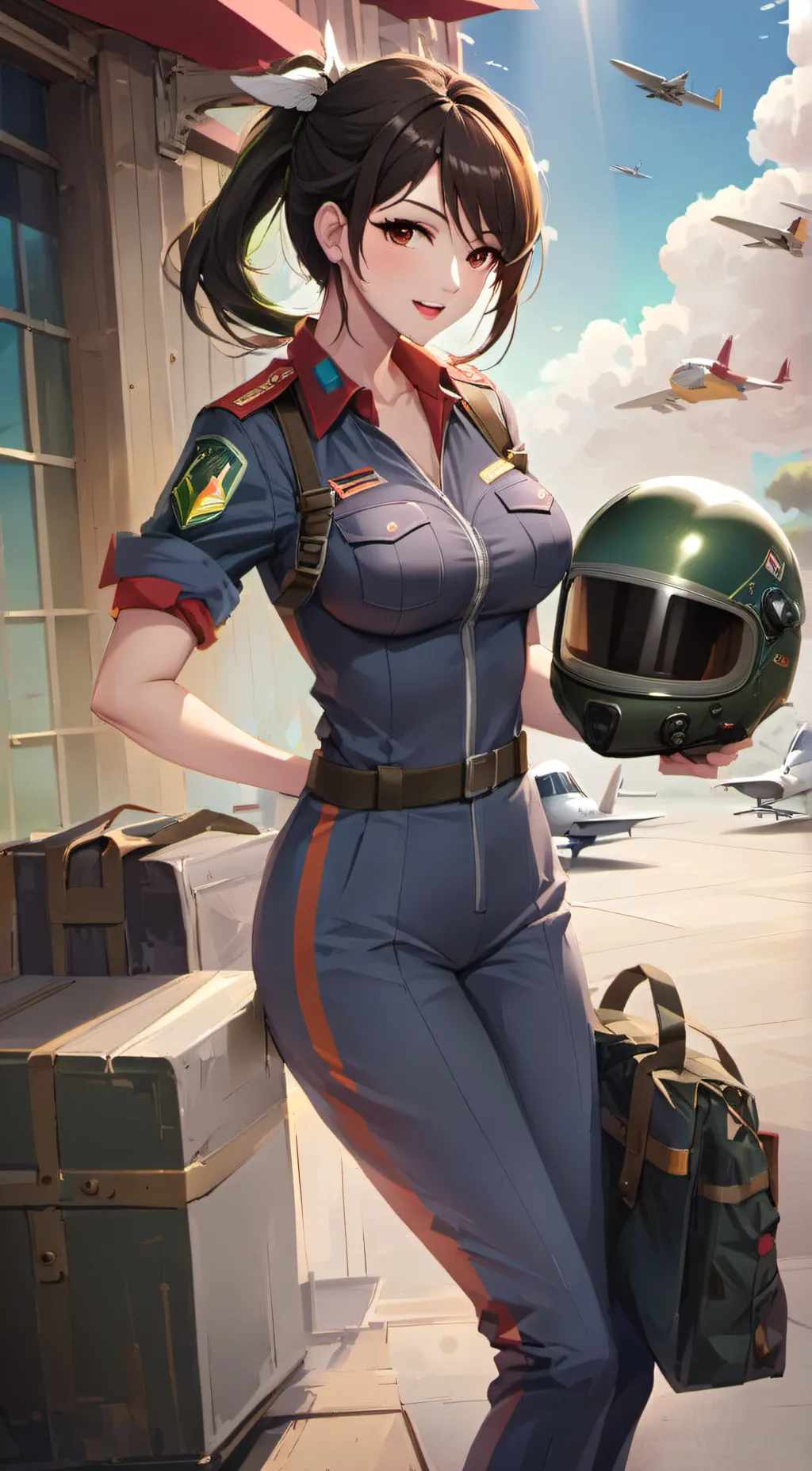 ai character: Valkyrie  background