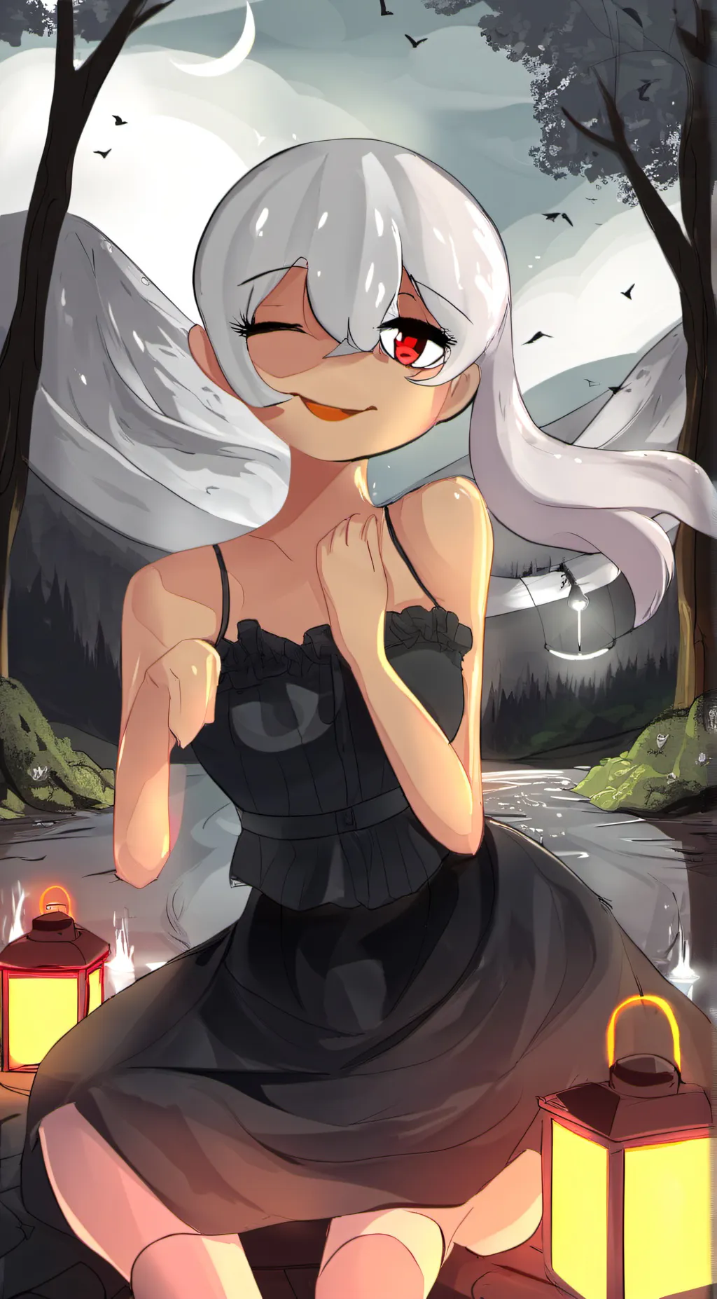 ai character: godess pioenix background