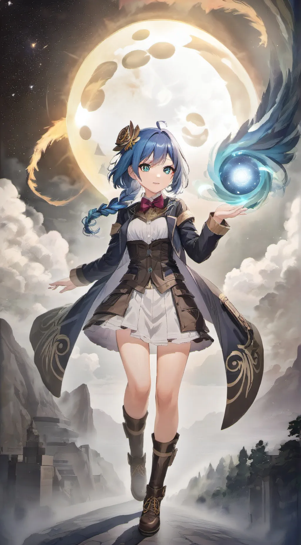 ai character: Miku background