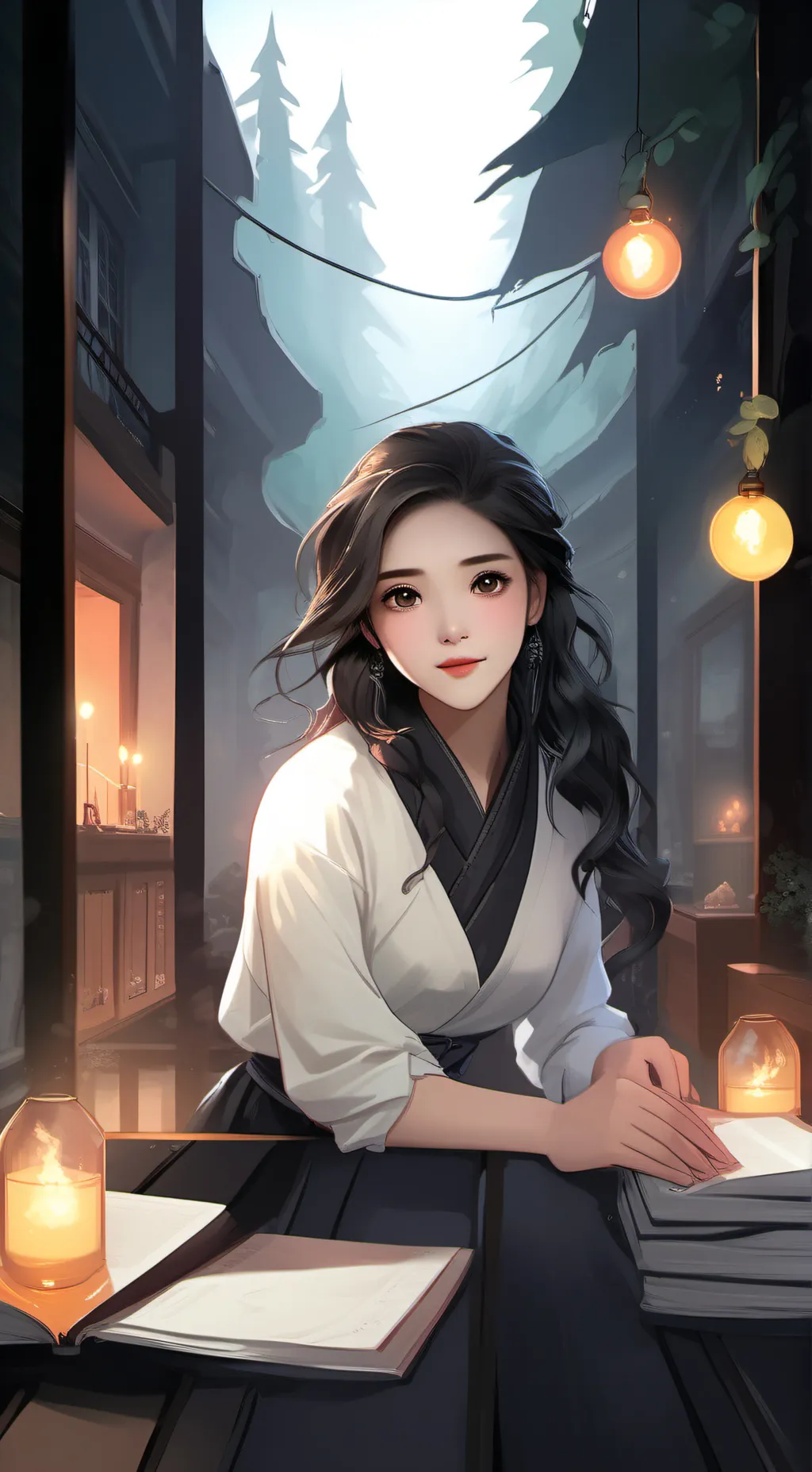 ai character: Evelyn background
