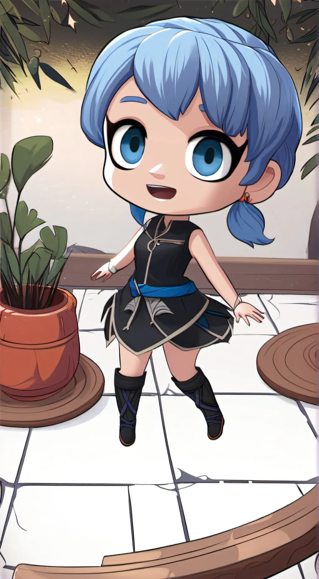 ai character: true and bartleby  background