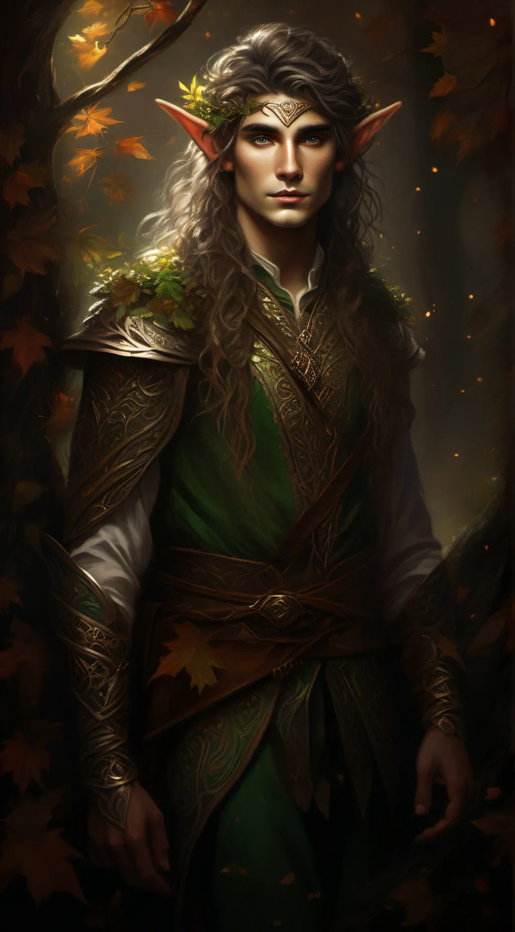 ai character: Elowyn Evergreen  background