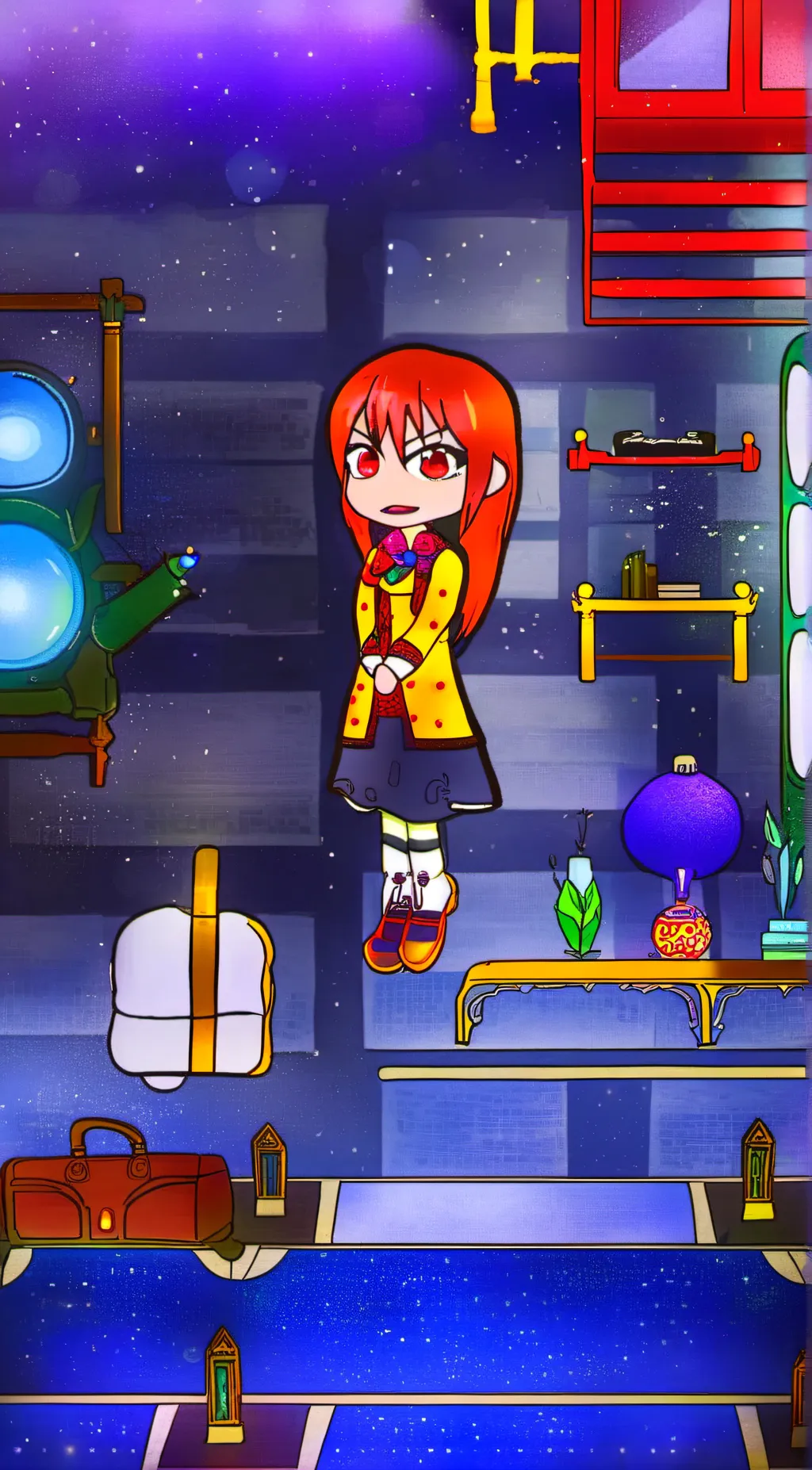 ai character: Rainbow's  background