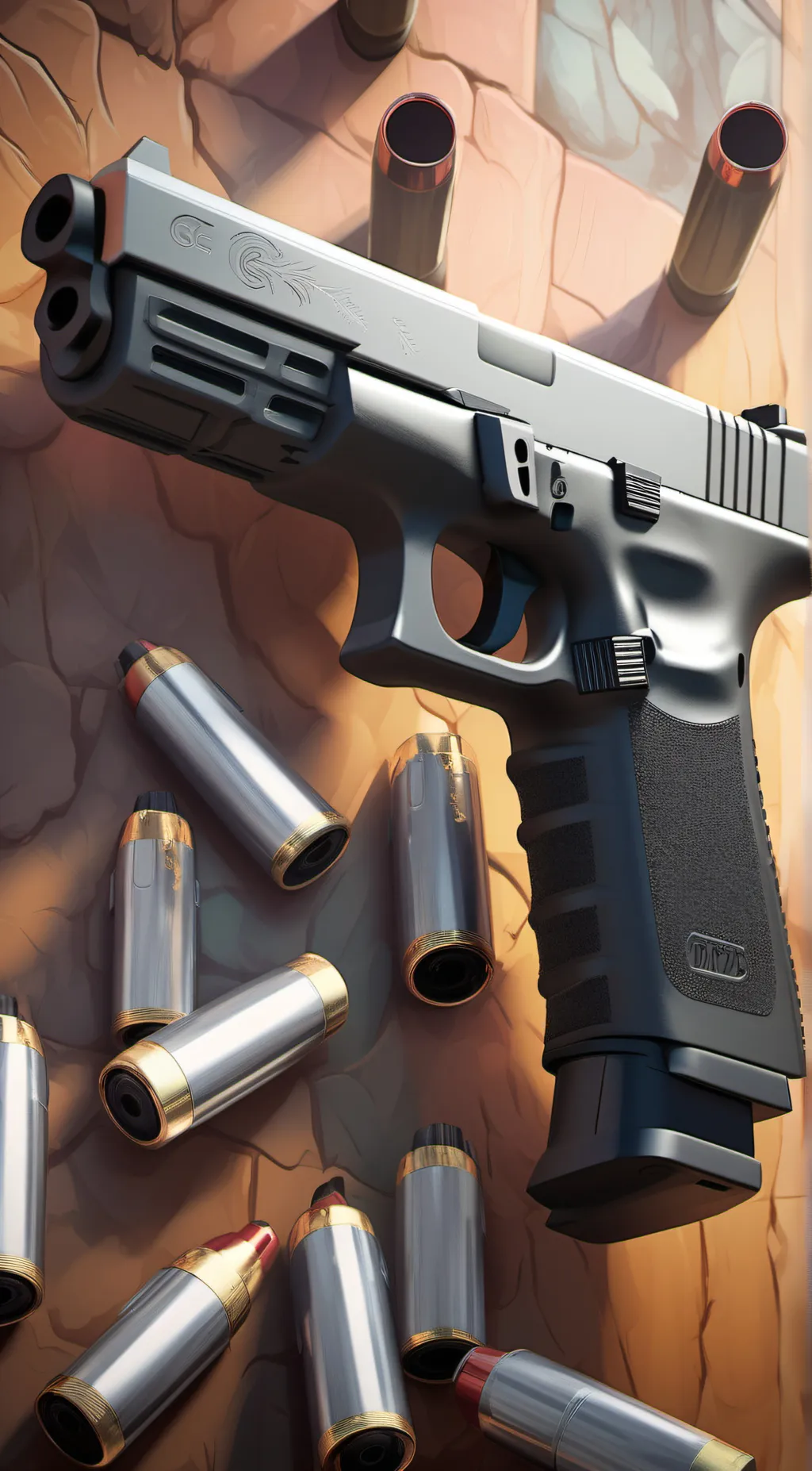 ai character: Glock 17 background