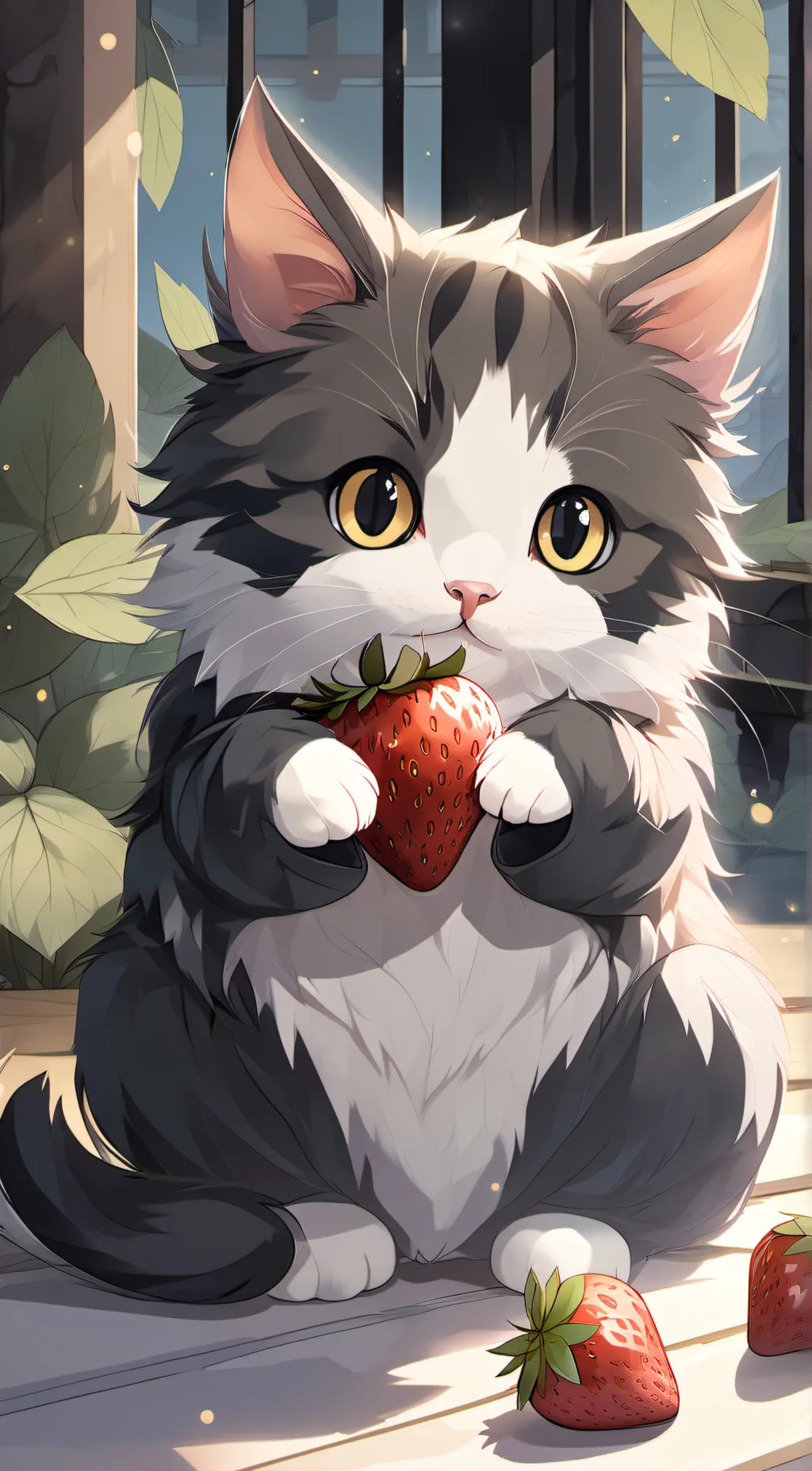 ai character: bubbles background