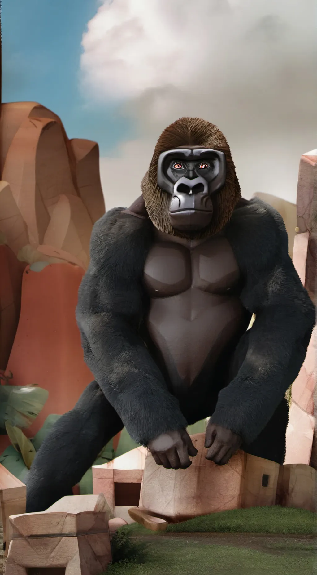 ai character: Gorilla tag player background