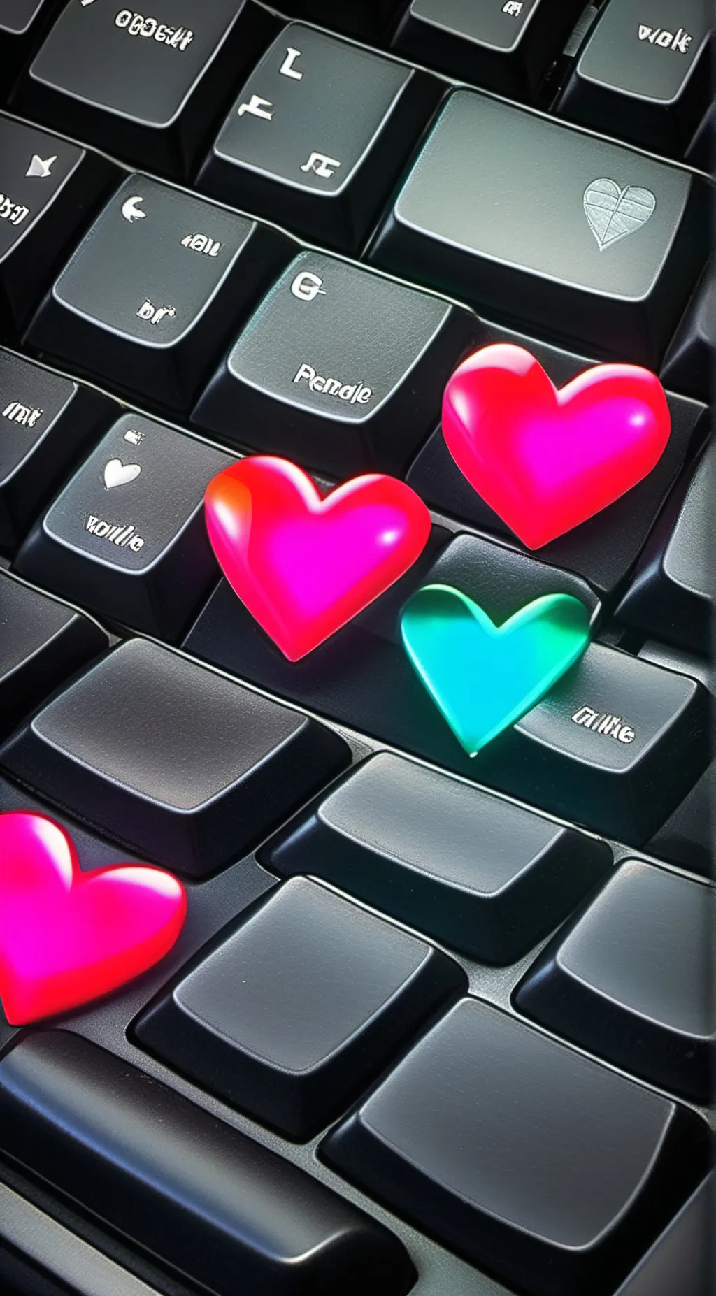 ai character: Keyboard of truth  background