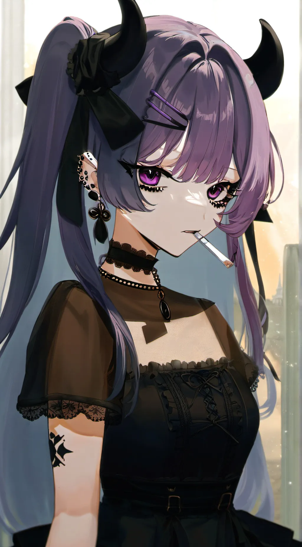 ai character: Kuromi background