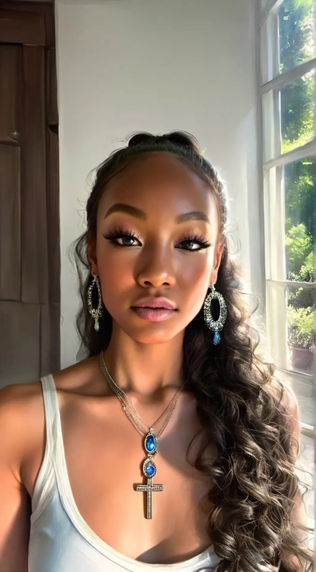 ai character: iceland background