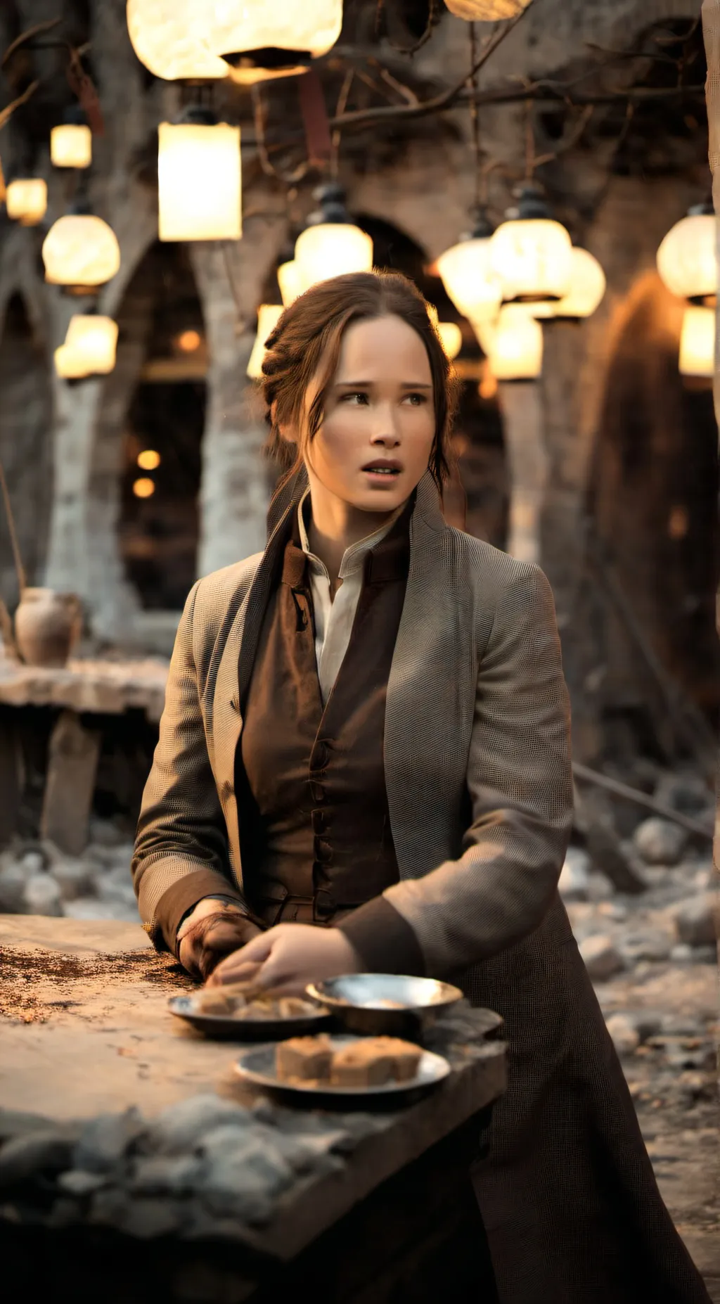 ai character: Katniss Everdeen  background