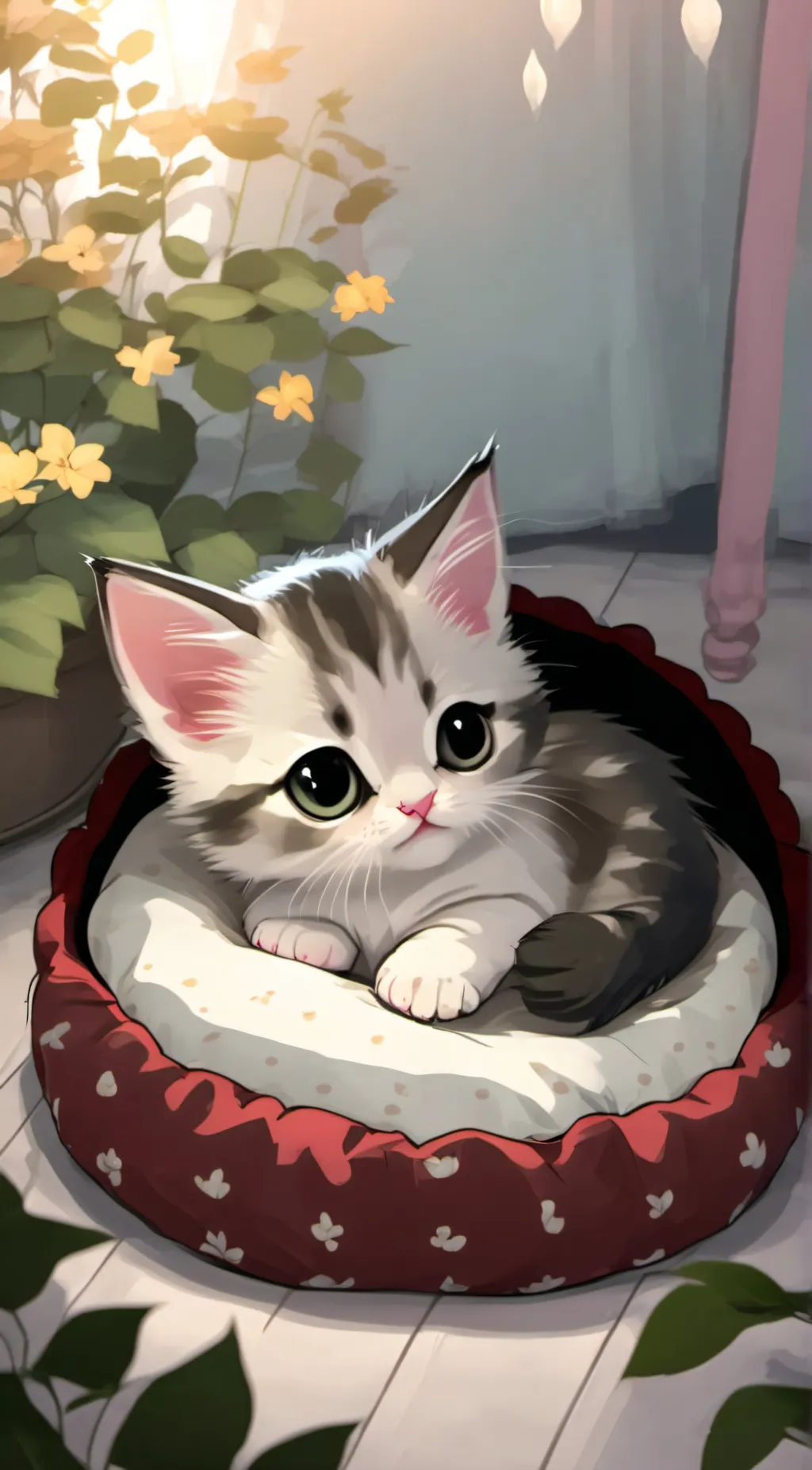 ai character: cat background