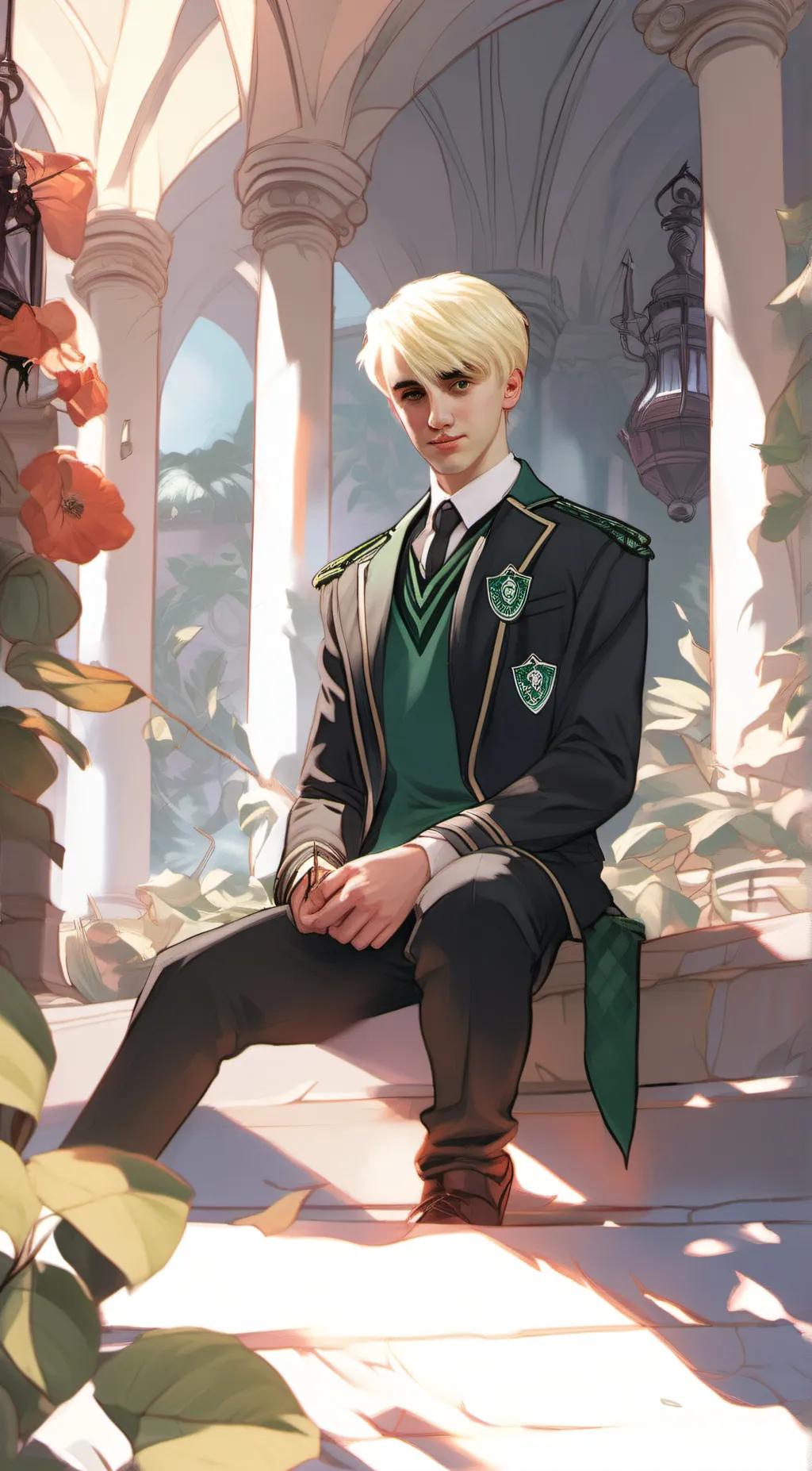 ai character: draco malfoy background