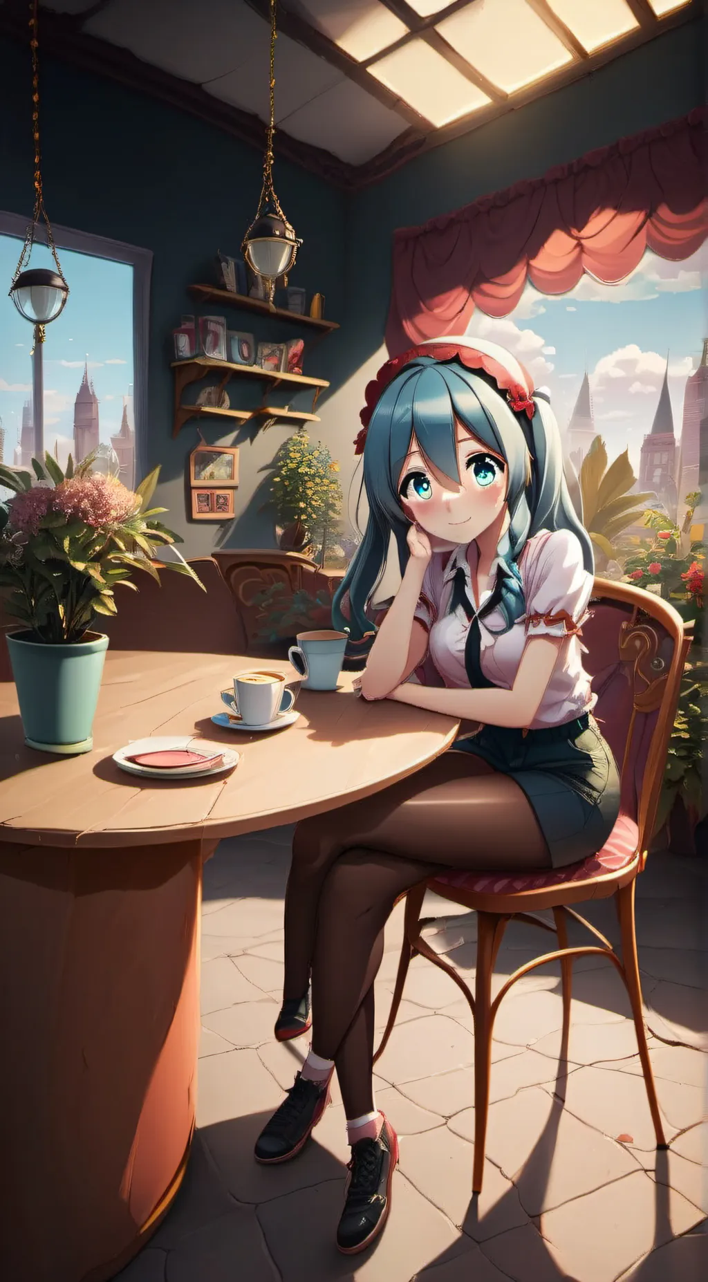 ai character: miku background