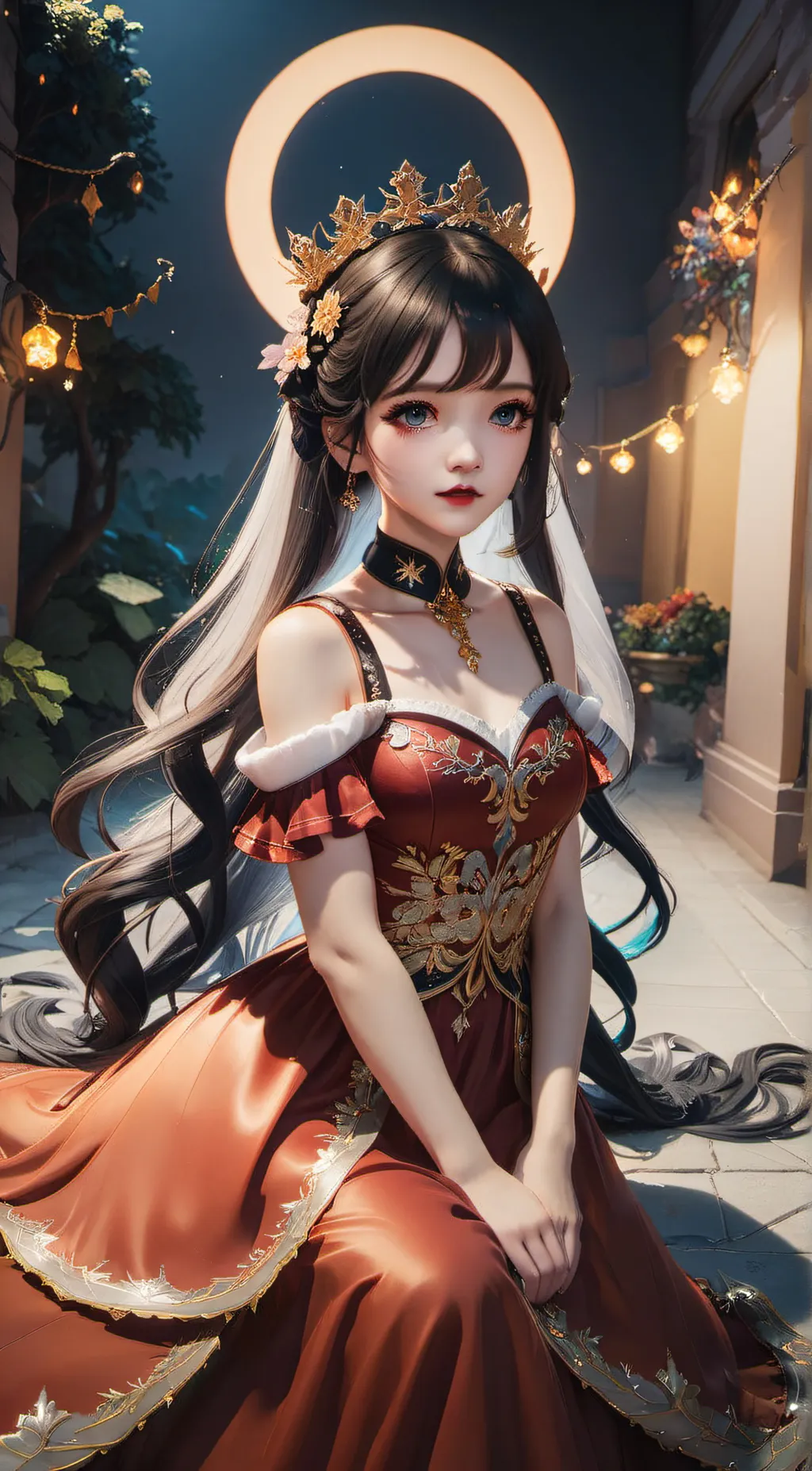 ai character: Rose background