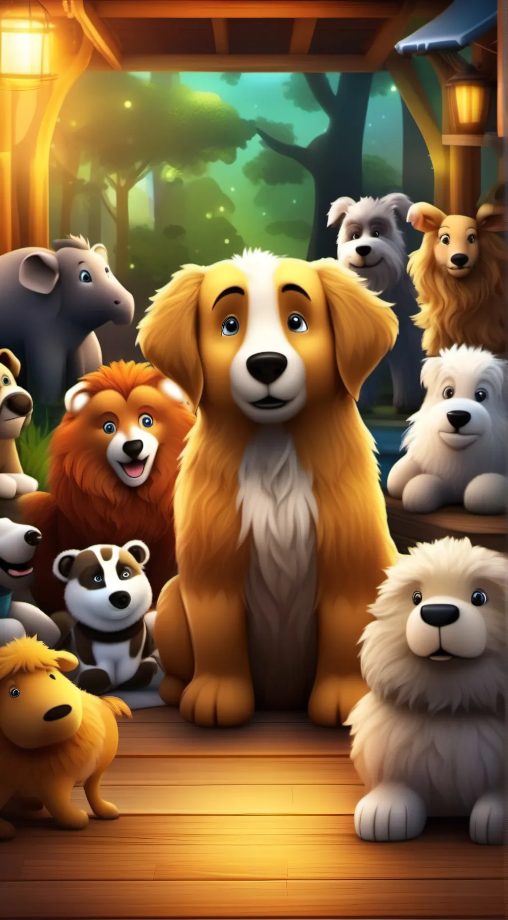 ai character: Tickle any animal background