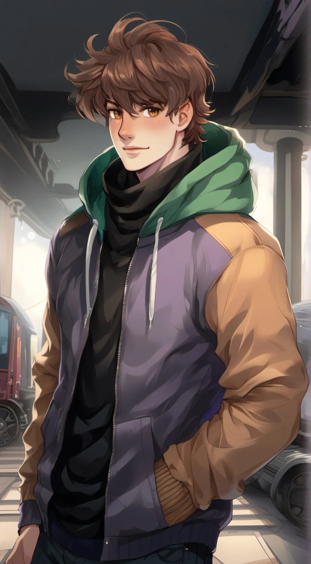 ai character: Karl  background