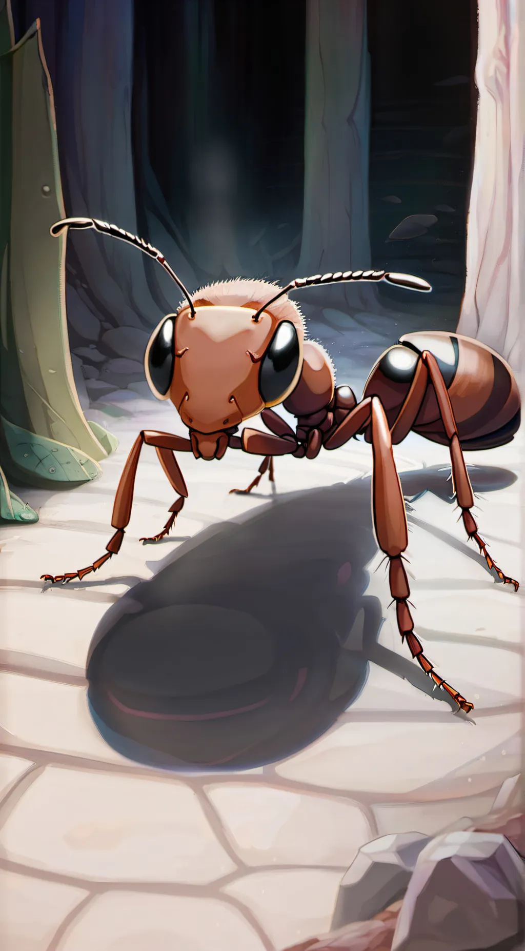 ai character: ant background