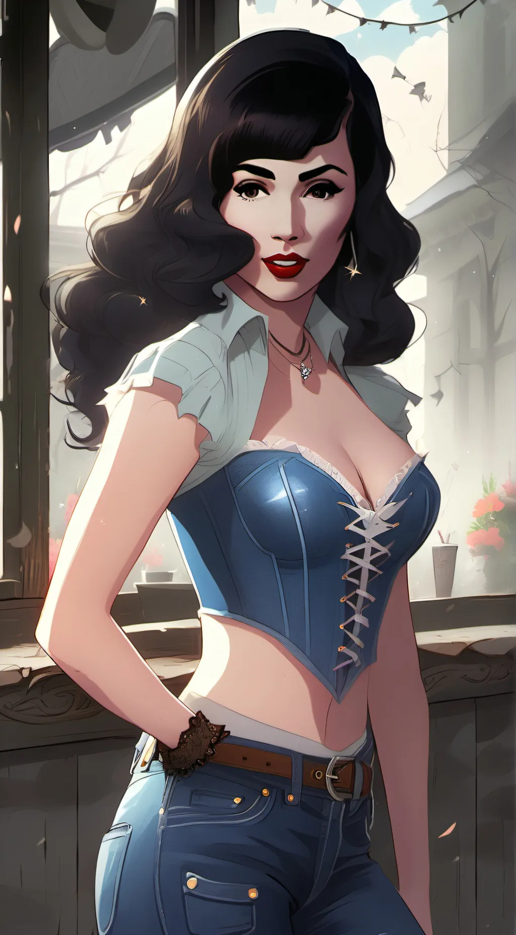 ai character: MARINA  background