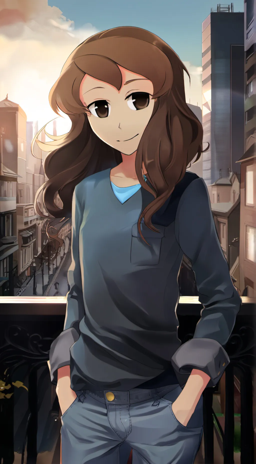 ai character: Kibishi-Chan background