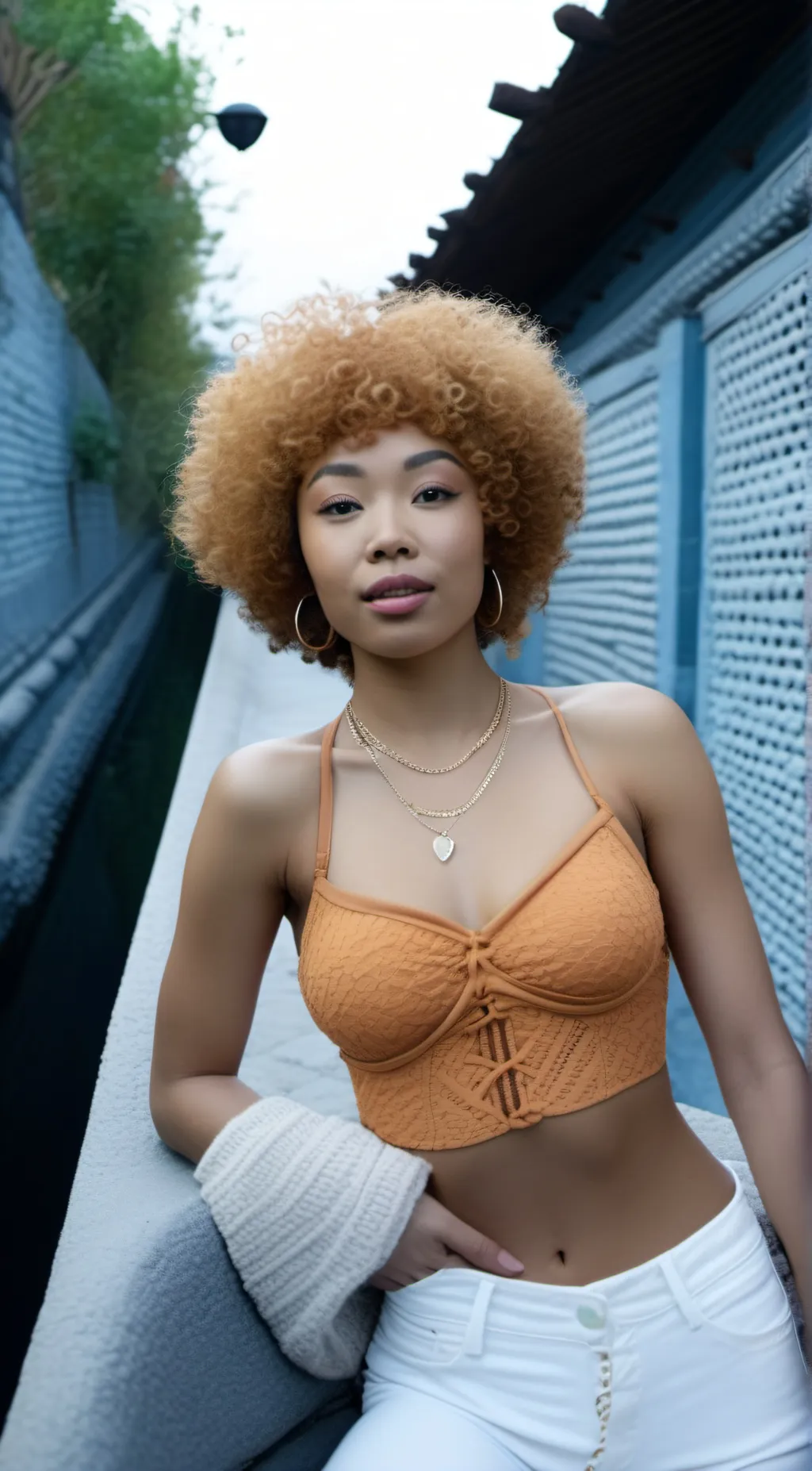 ai character: Ice spice background