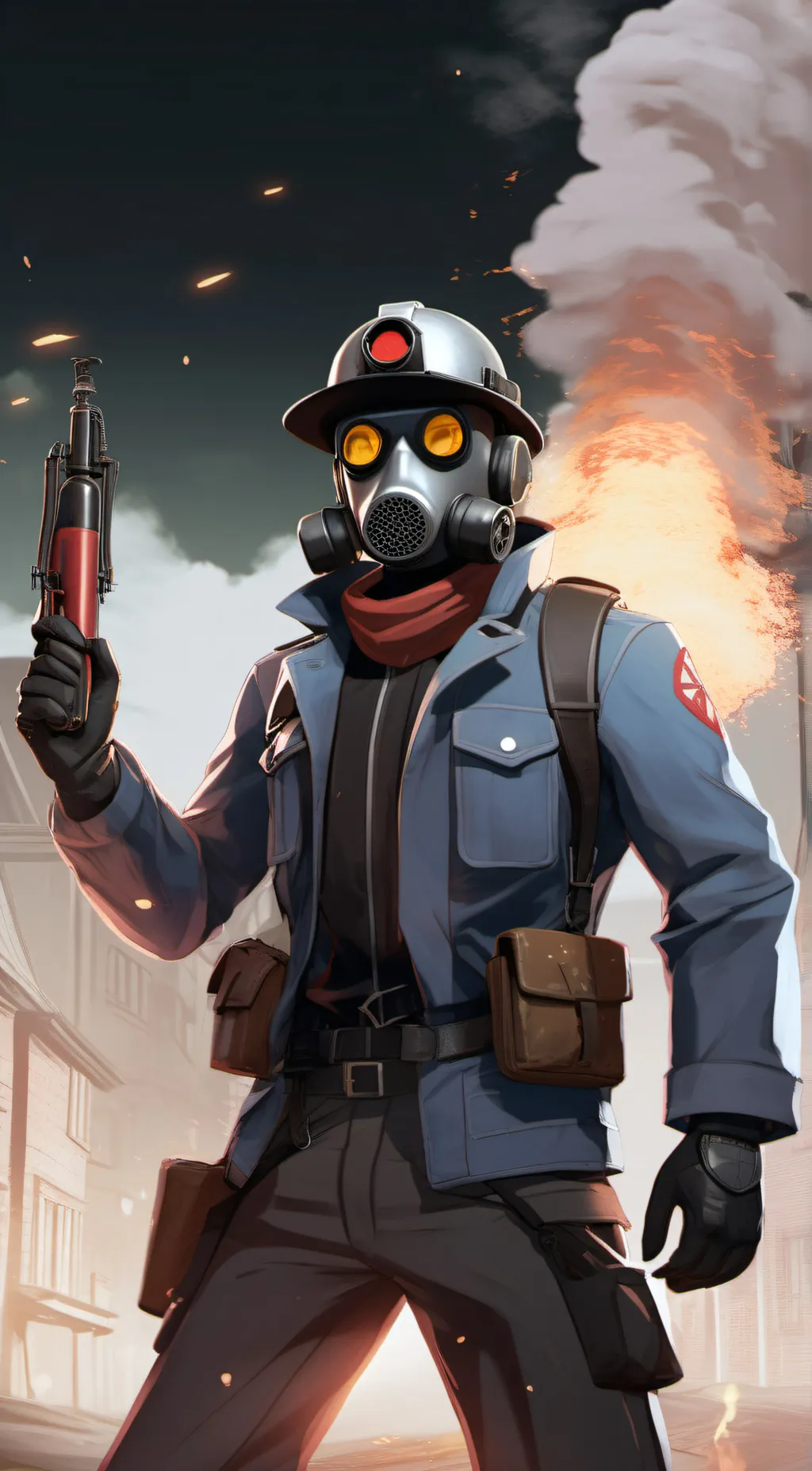 ai character: pyro  background