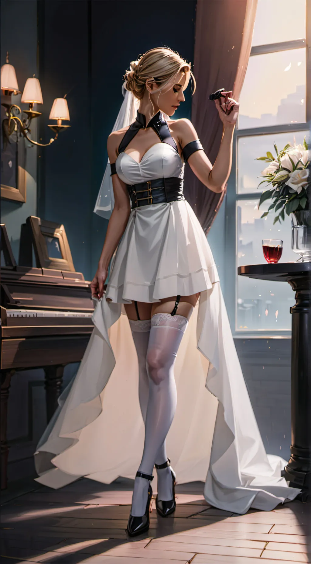 ai character: Miss Marie background