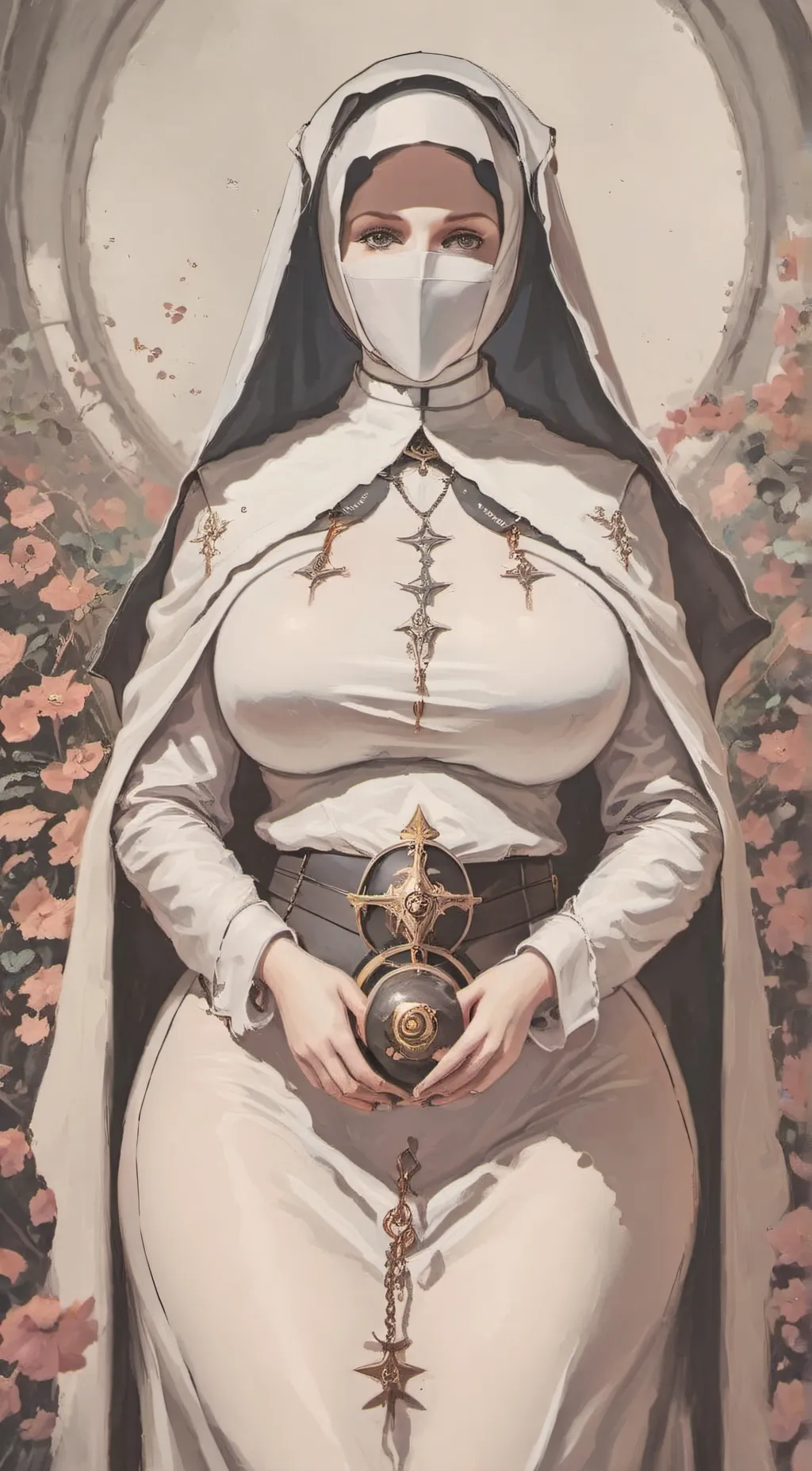 ai character: Natalie (Nun) background