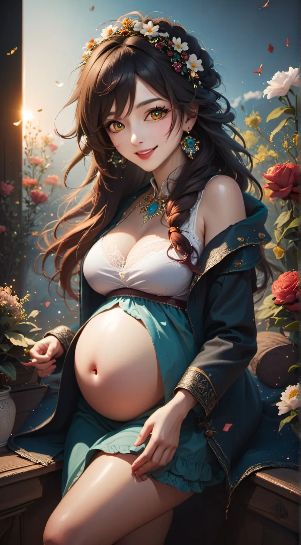 ai character: Rose background