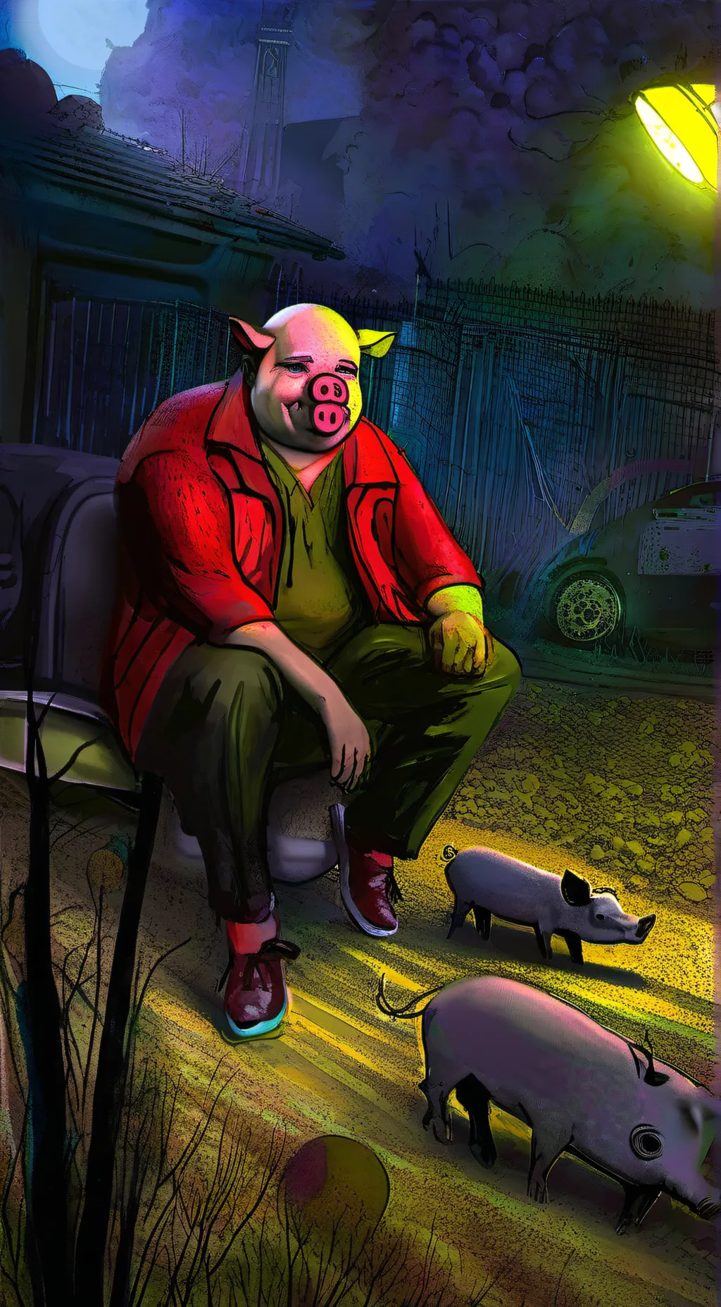 ai character: John pork background
