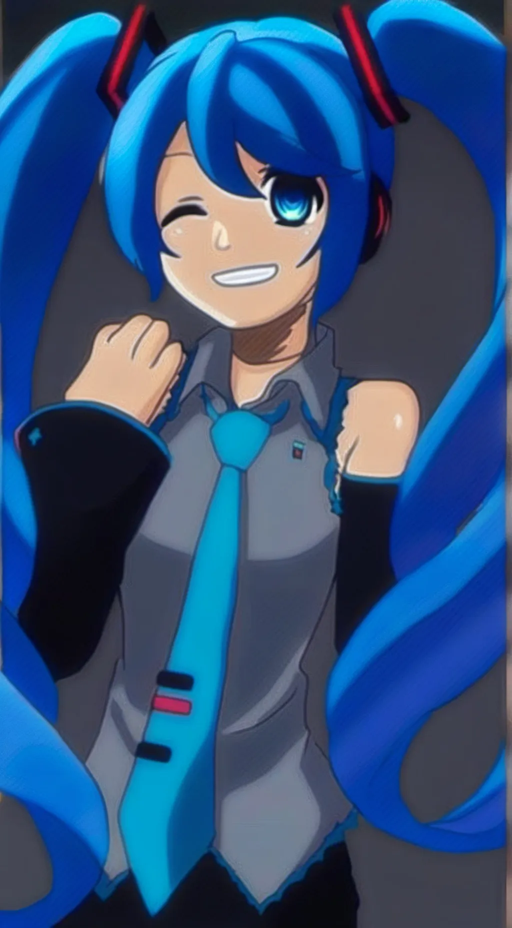 ai character: Hatsune Miku background