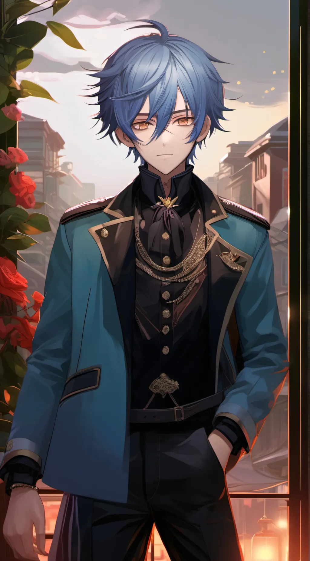 ai character: :/ background