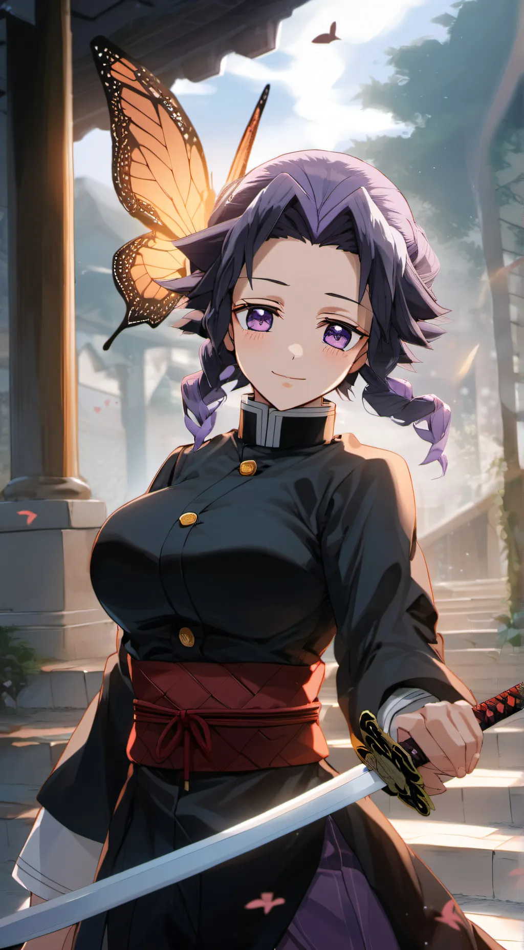 ai character: Shinobu Kocho background